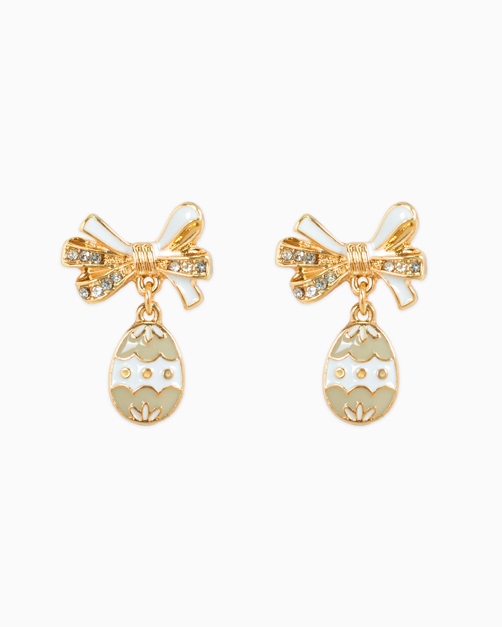 Easter Bow Egg Drop Earrings
