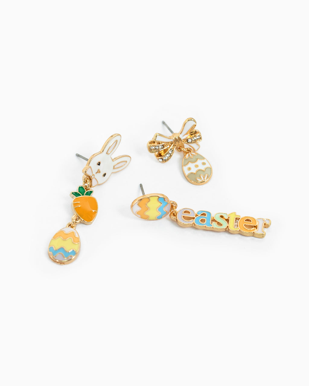 Easter Bow Egg Drop Earrings