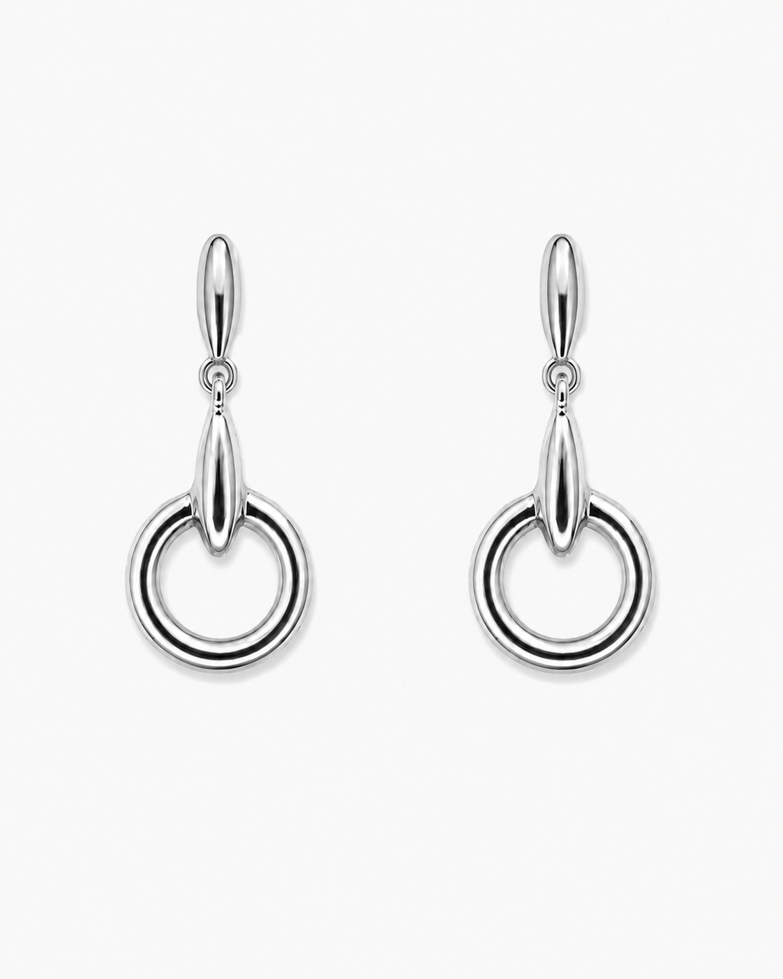 Horsebit Triple Drop Earrings-3