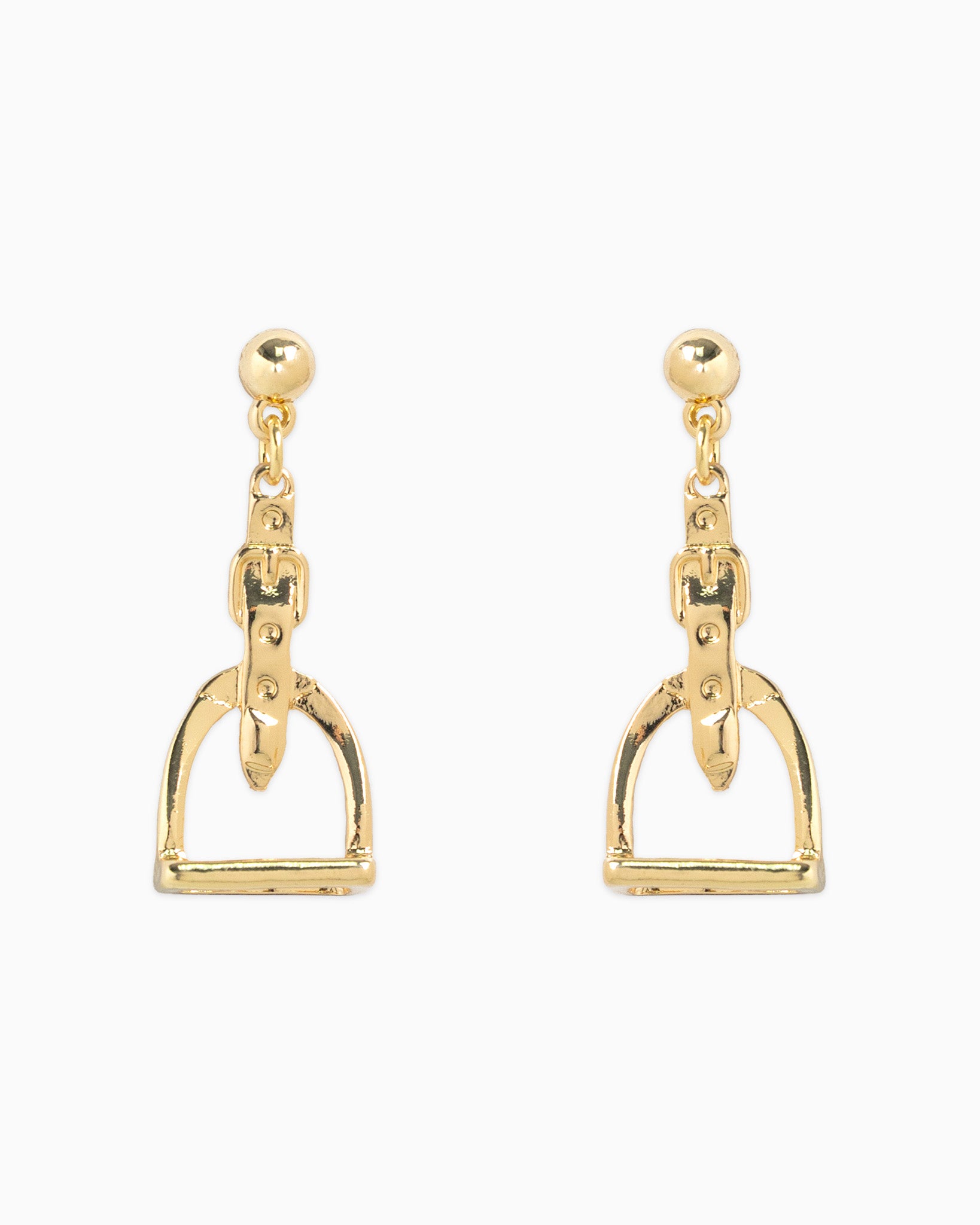 Western Stirrup Belt Drop Earrings