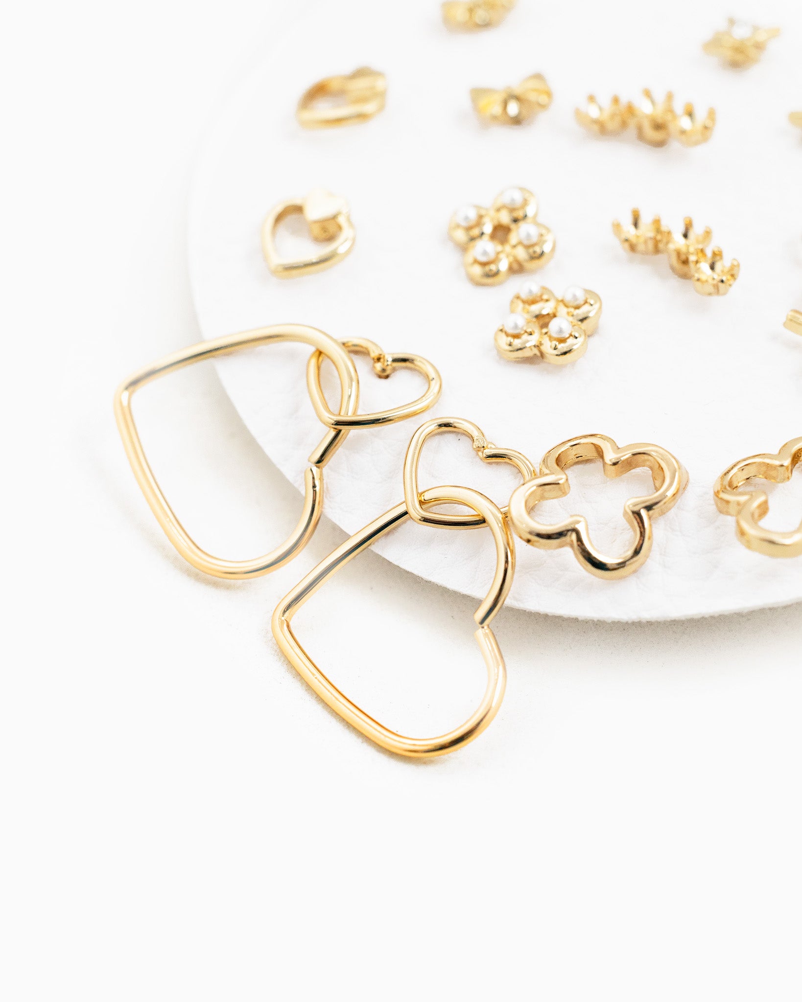 Heart, Clover, Starburst Earring Set of 10