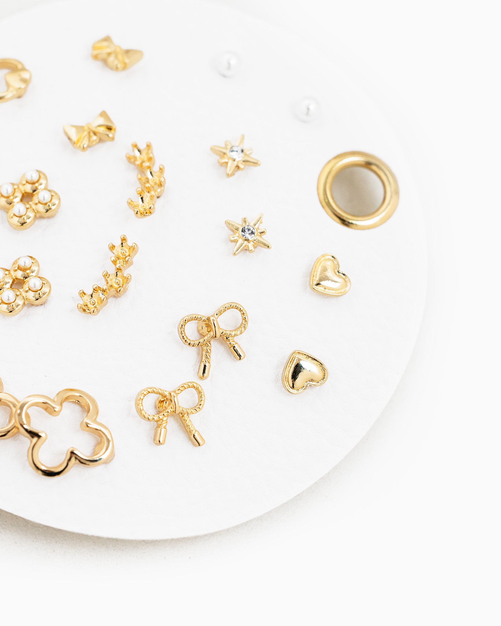 Heart, Clover, Starburst Earring Set of 10