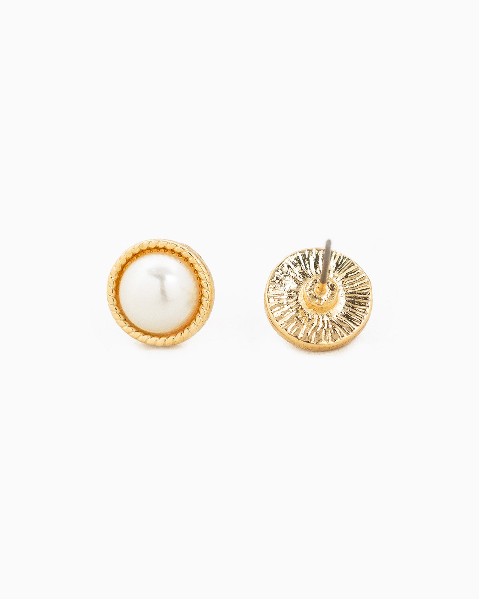 Bold Pearl Milgrain Shape Earring Set of 3