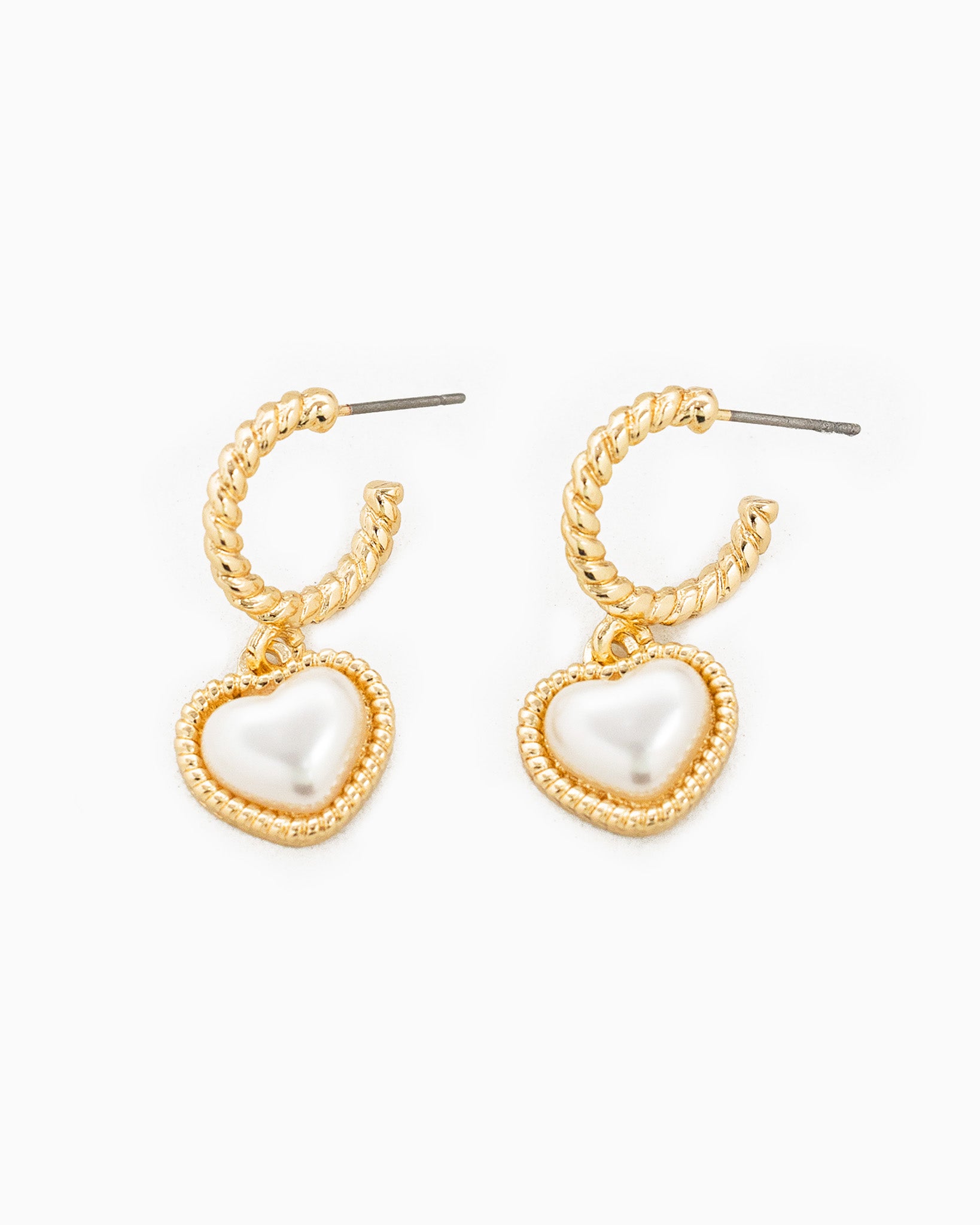 Bold Pearl Milgrain Shape Earring Set of 3