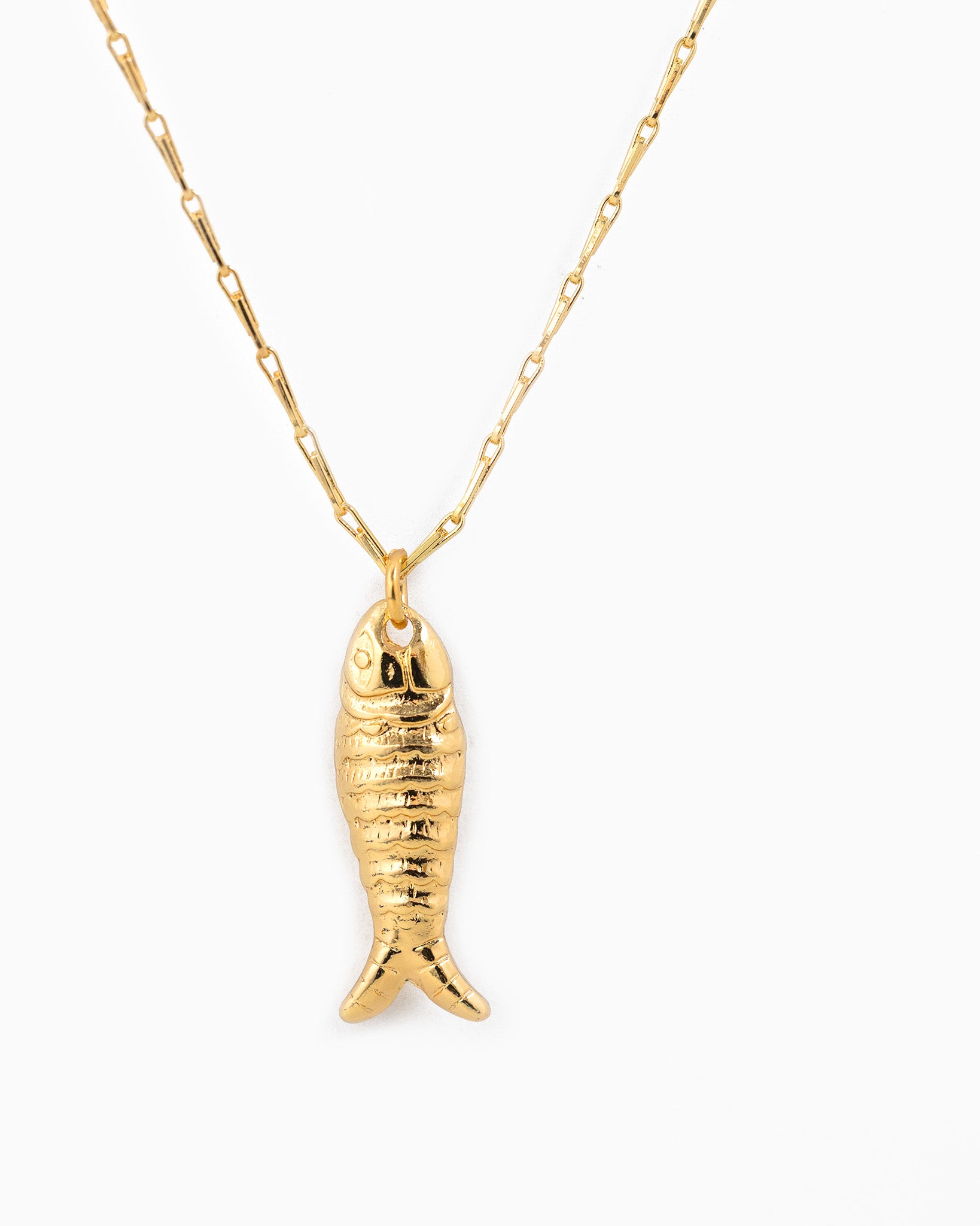 Sea Life Sardine Bar Chain Necklace