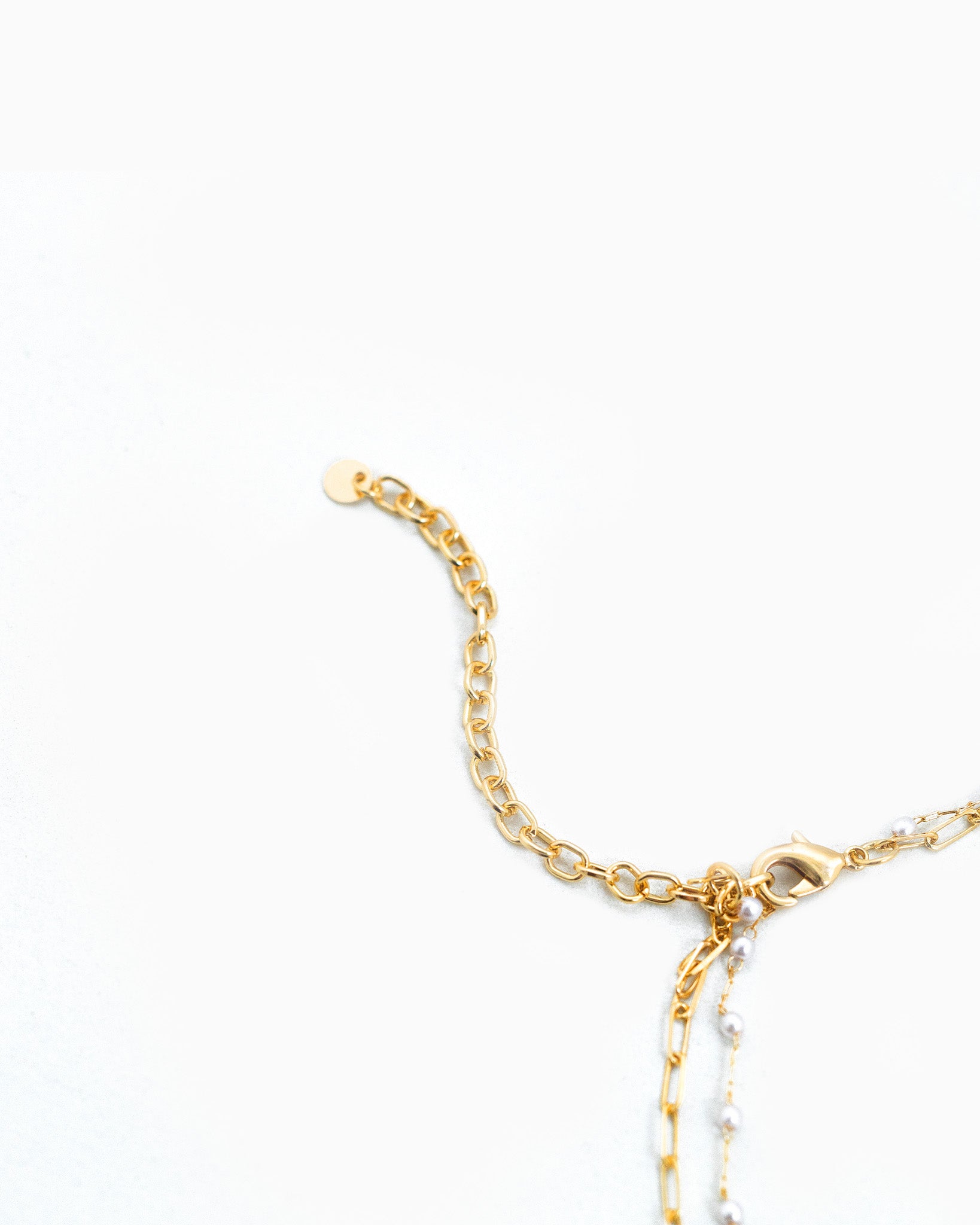 Ceramic Heart Flower Multi Charm Layered Necklace