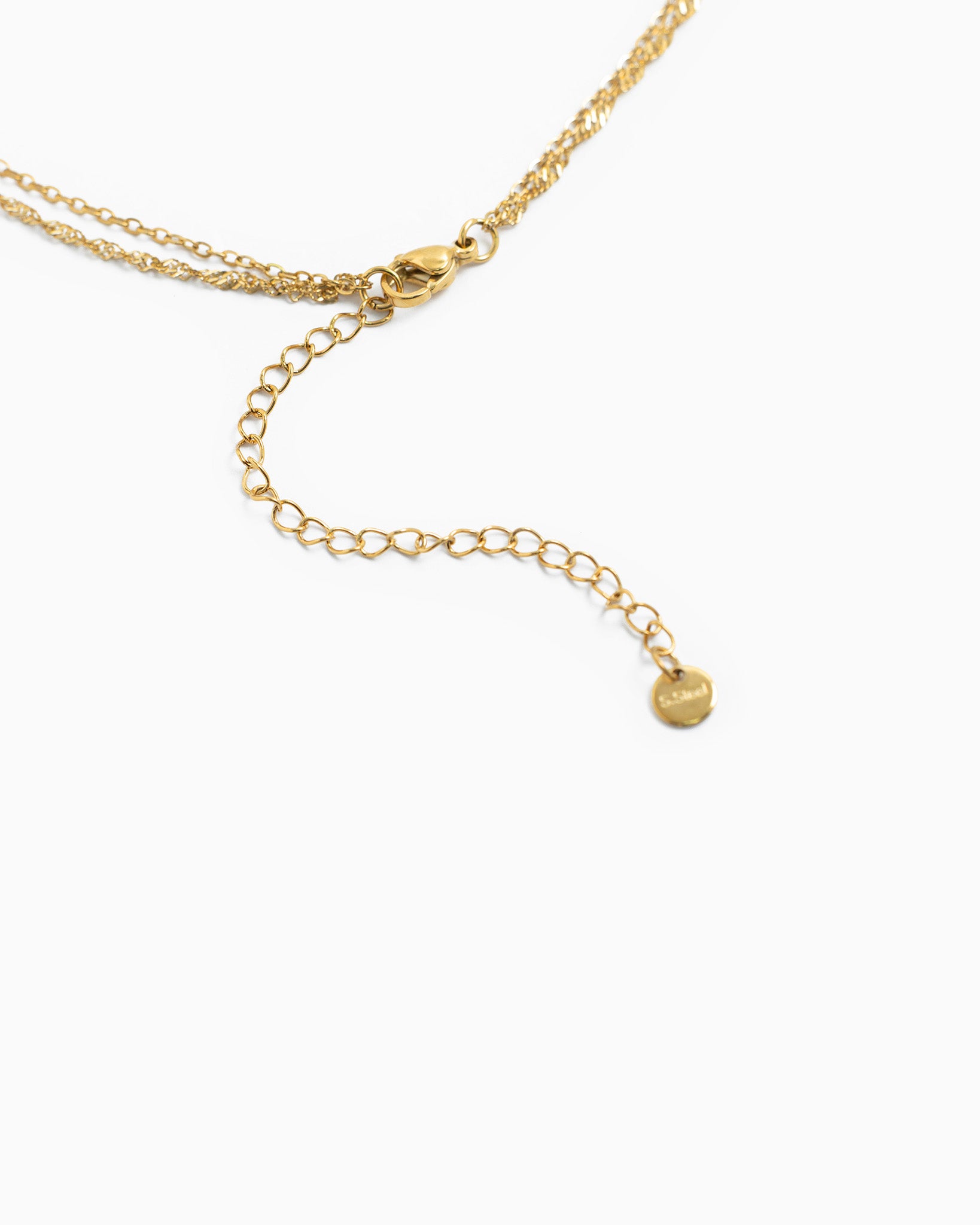 Stainless 2 Layered Radiant Heart Necklace-3