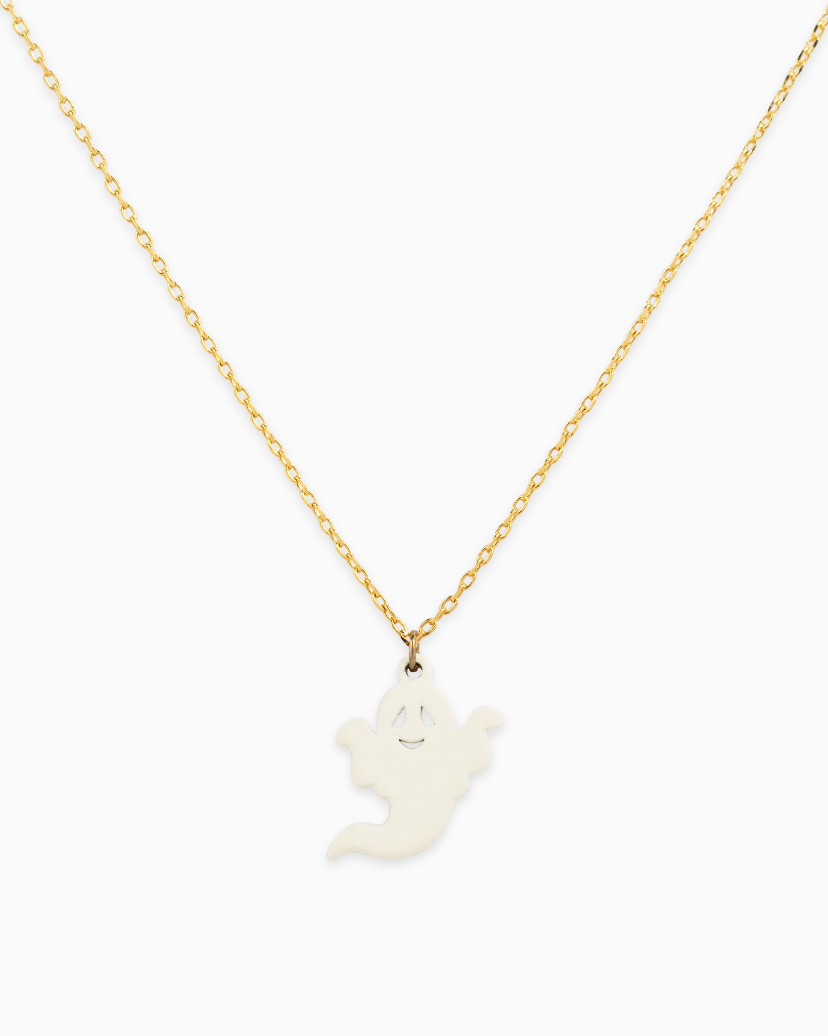 Cute Halloween Ghost Pendant Necklace