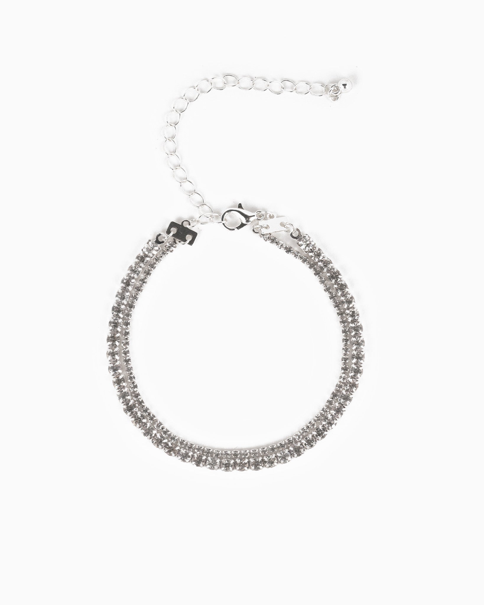 Double Layered Contrasting Tennis Bracelet