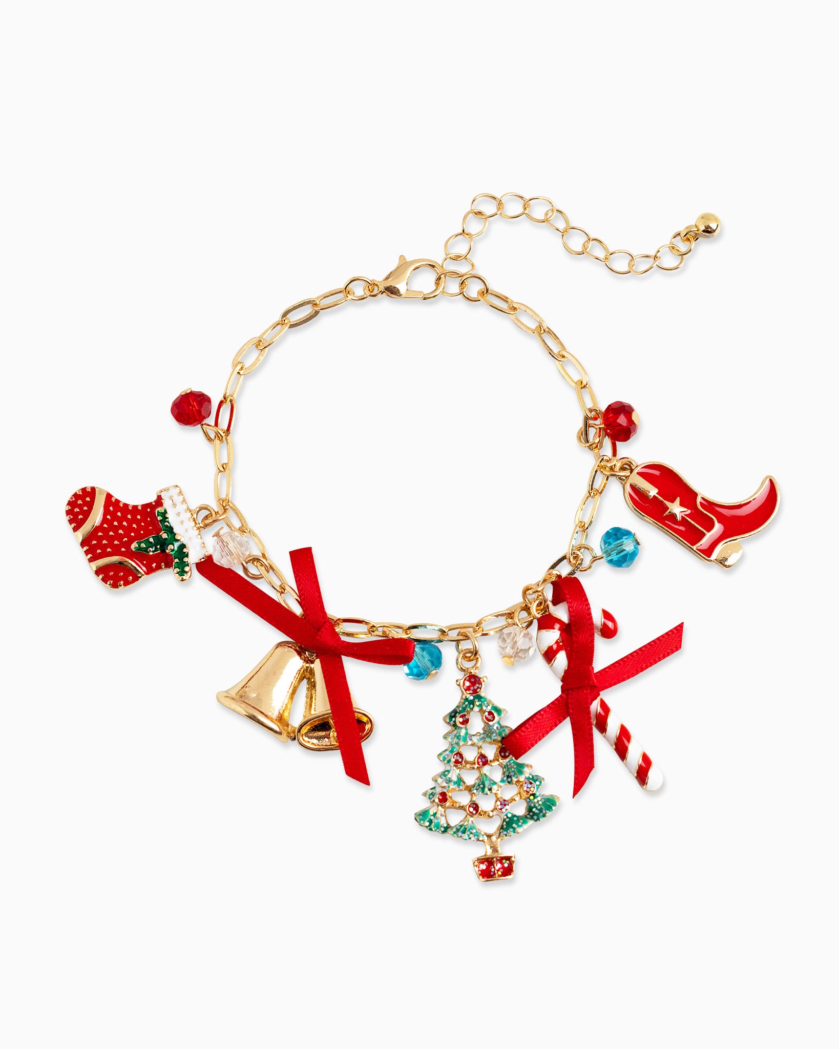 Large Christmas Icons Charm Bracelet