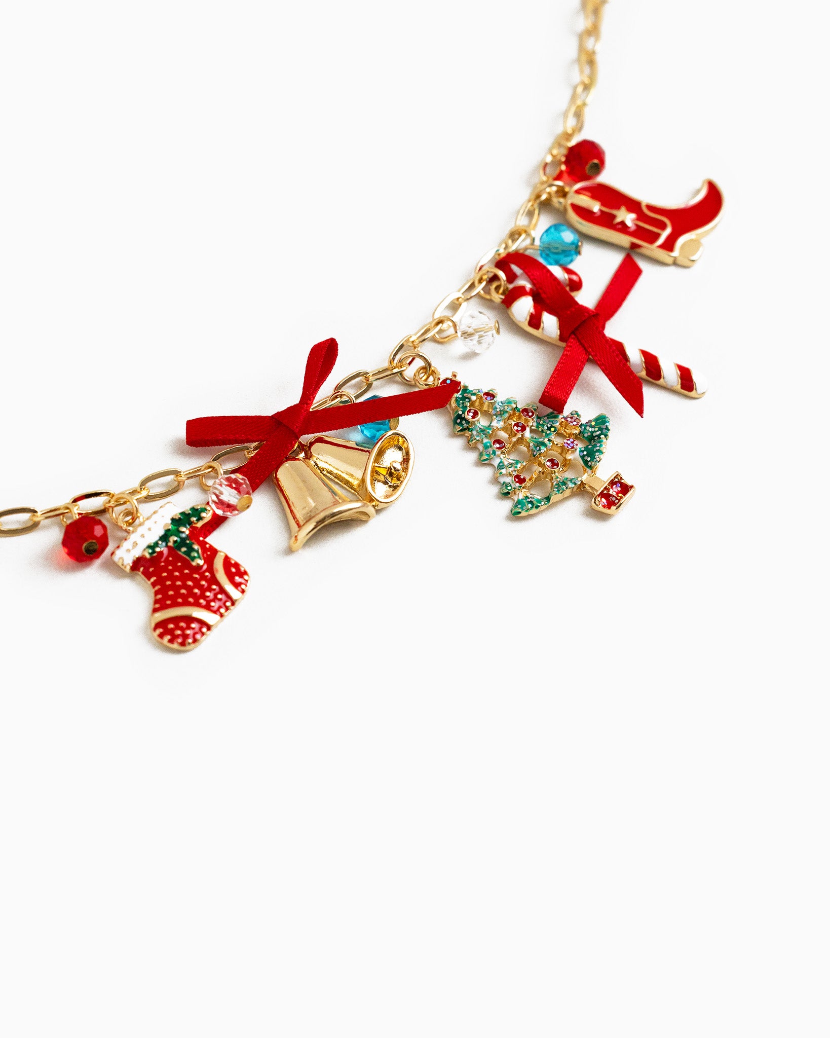 Large Christmas Icons Charm Bracelet