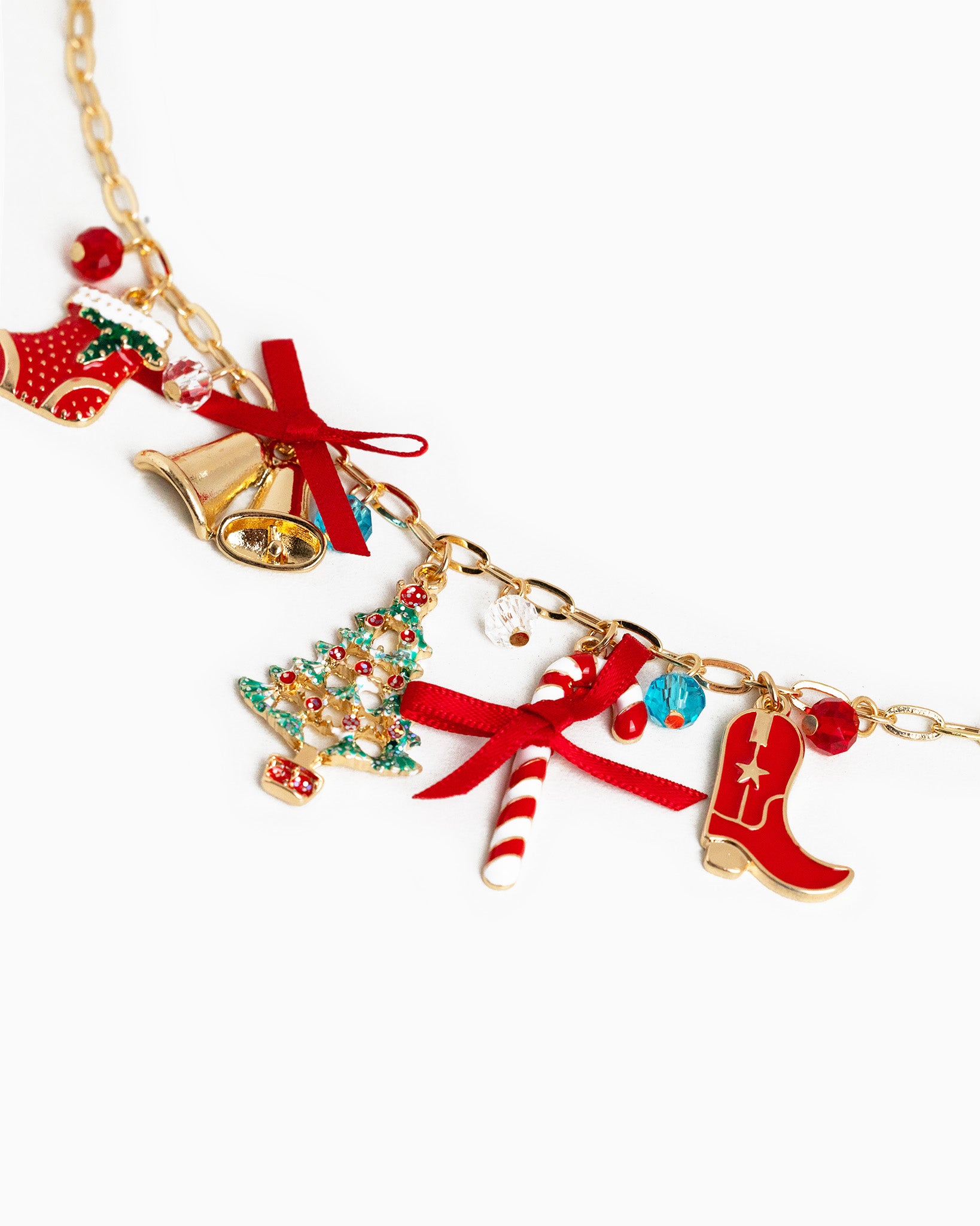 Large Christmas Icons Charm Bracelet