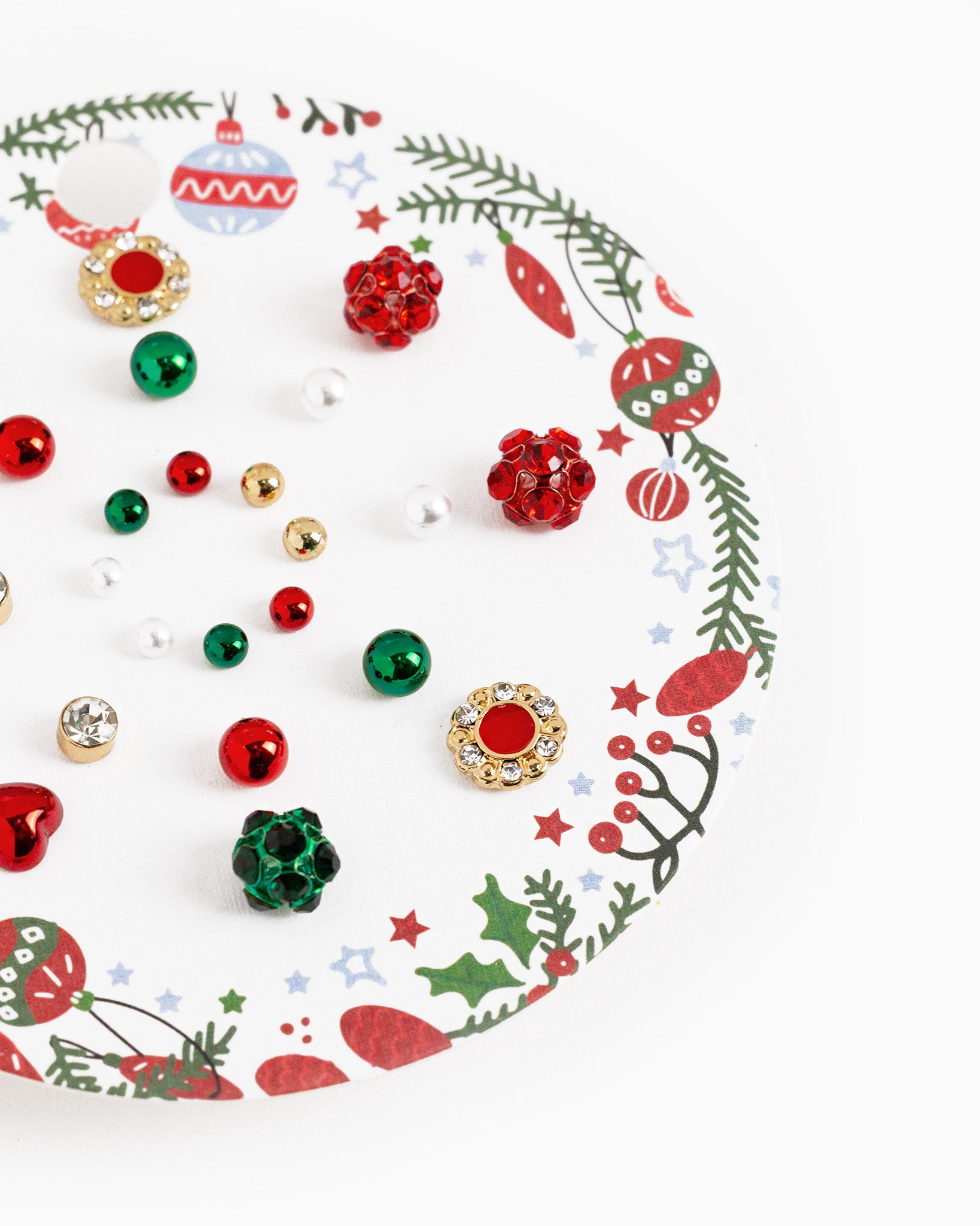 Cute Christmas Stud Earring Set, Set of 12