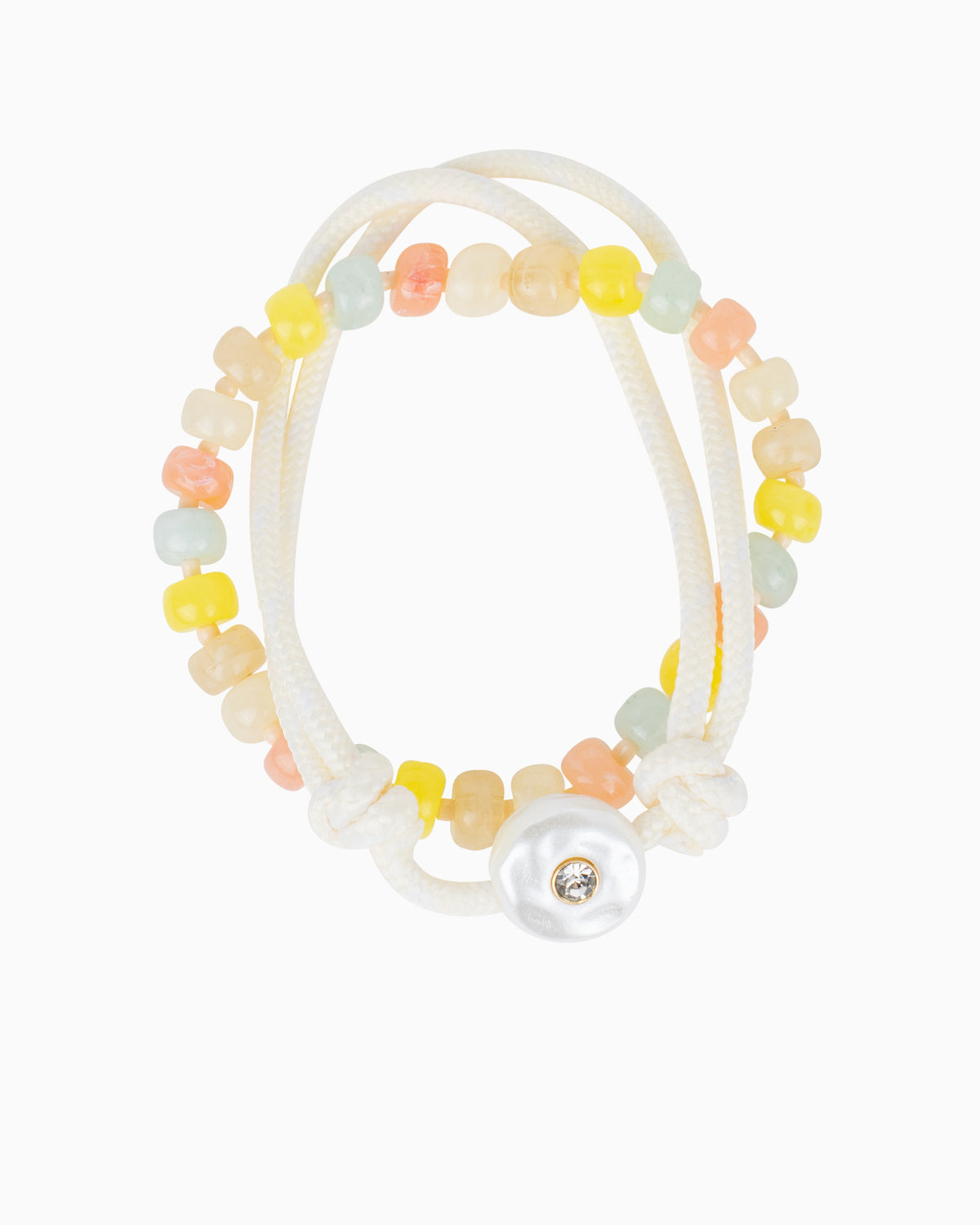 Shell Color Beaded Rope Bracelet Set 2-4