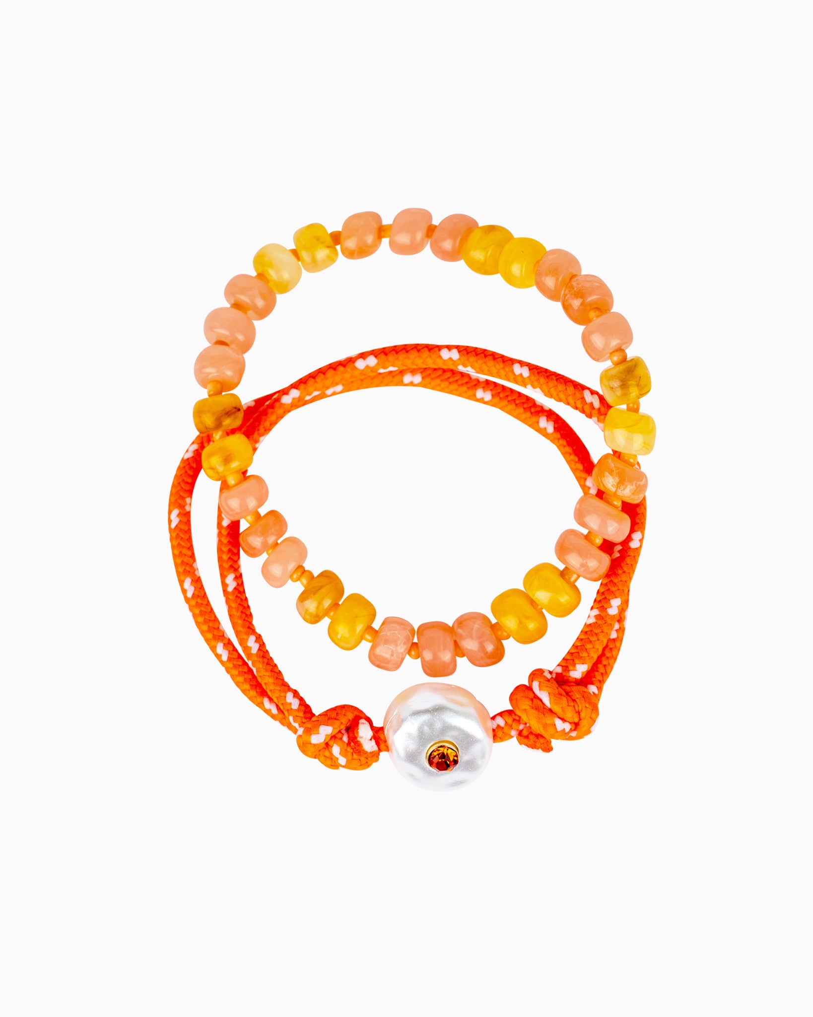 Shell Color Beaded Rope Bracelet Set 2-5