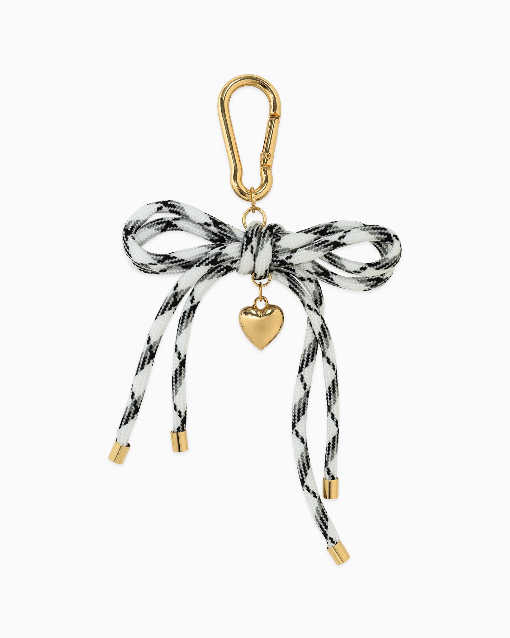 Twist Rope Ribbon Puff Heart Bag Charm-3