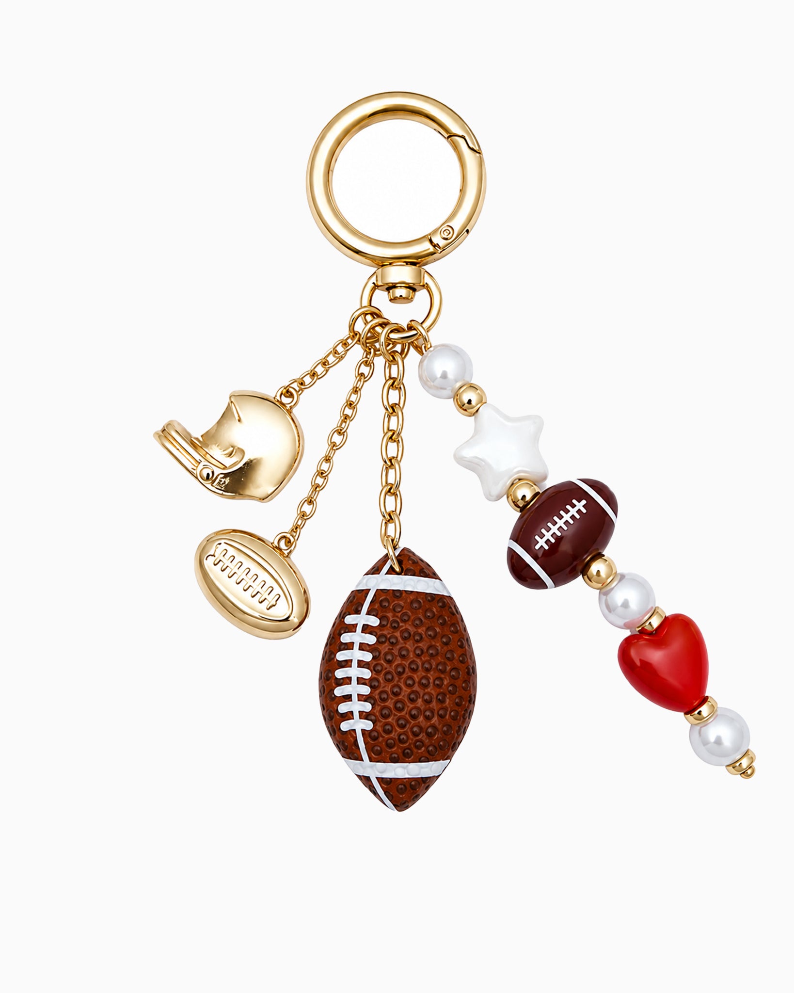 Gameday Football Bag Charm Key Chain