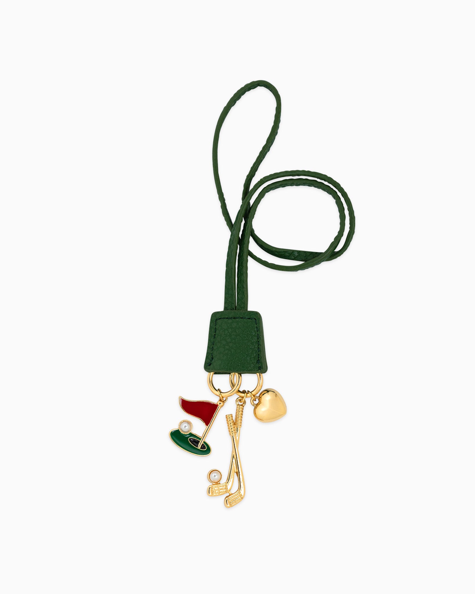Gameday Golf Leather Clochette Bag Charm