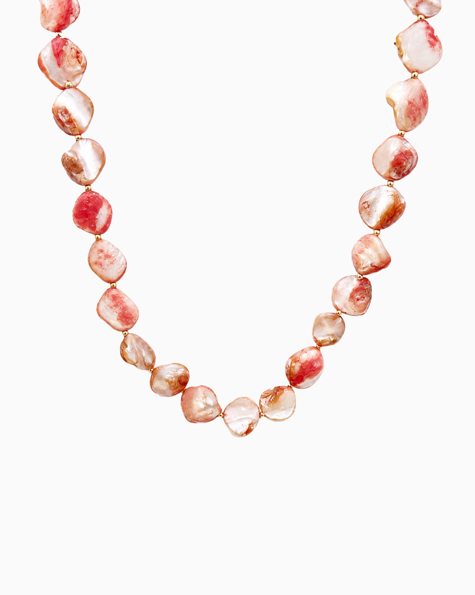Coastal Organic Shell Bead Necklace