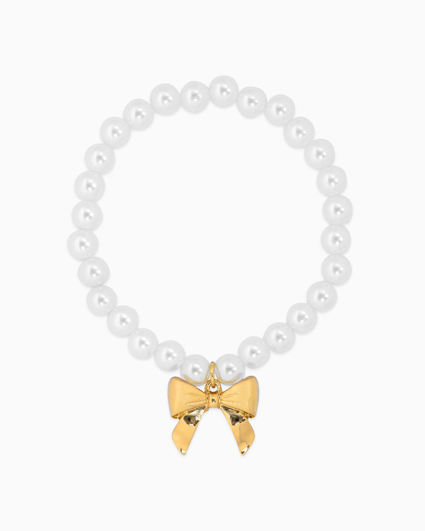 Bow Pendant Pearl Bracelet