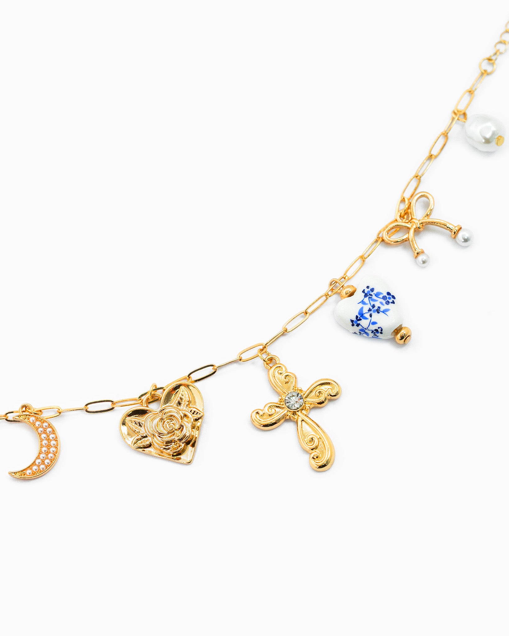 Ceramic Multi Charm Story Bracelet