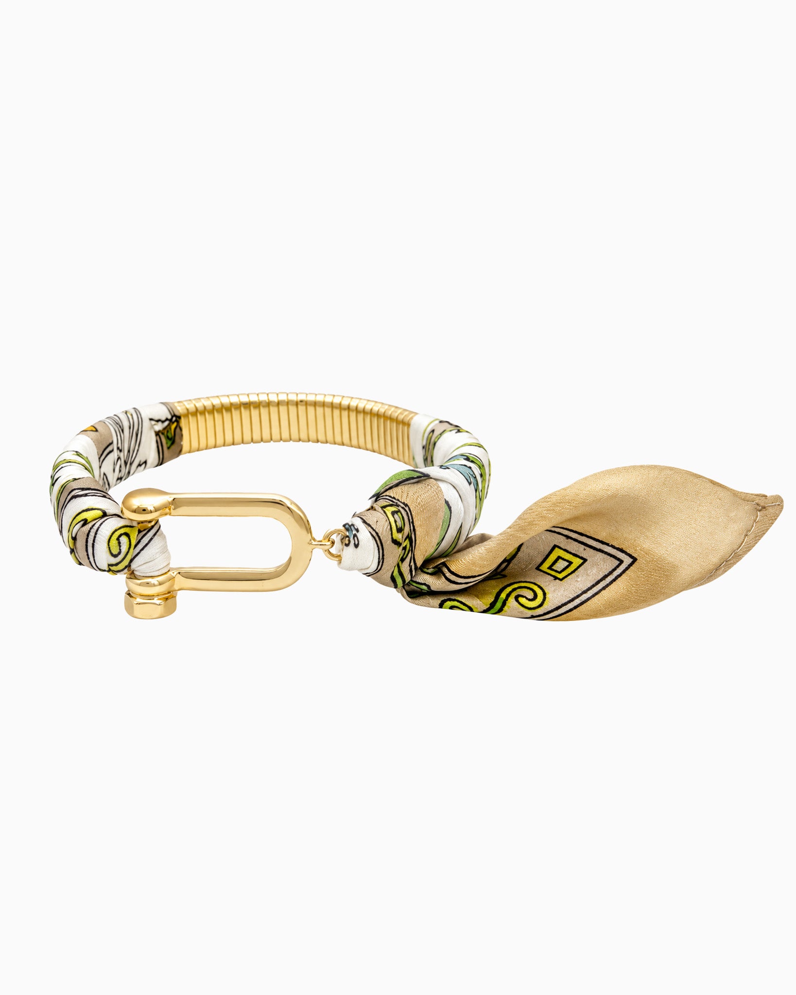 Horsebit Scarf Bangle Bracelet-3