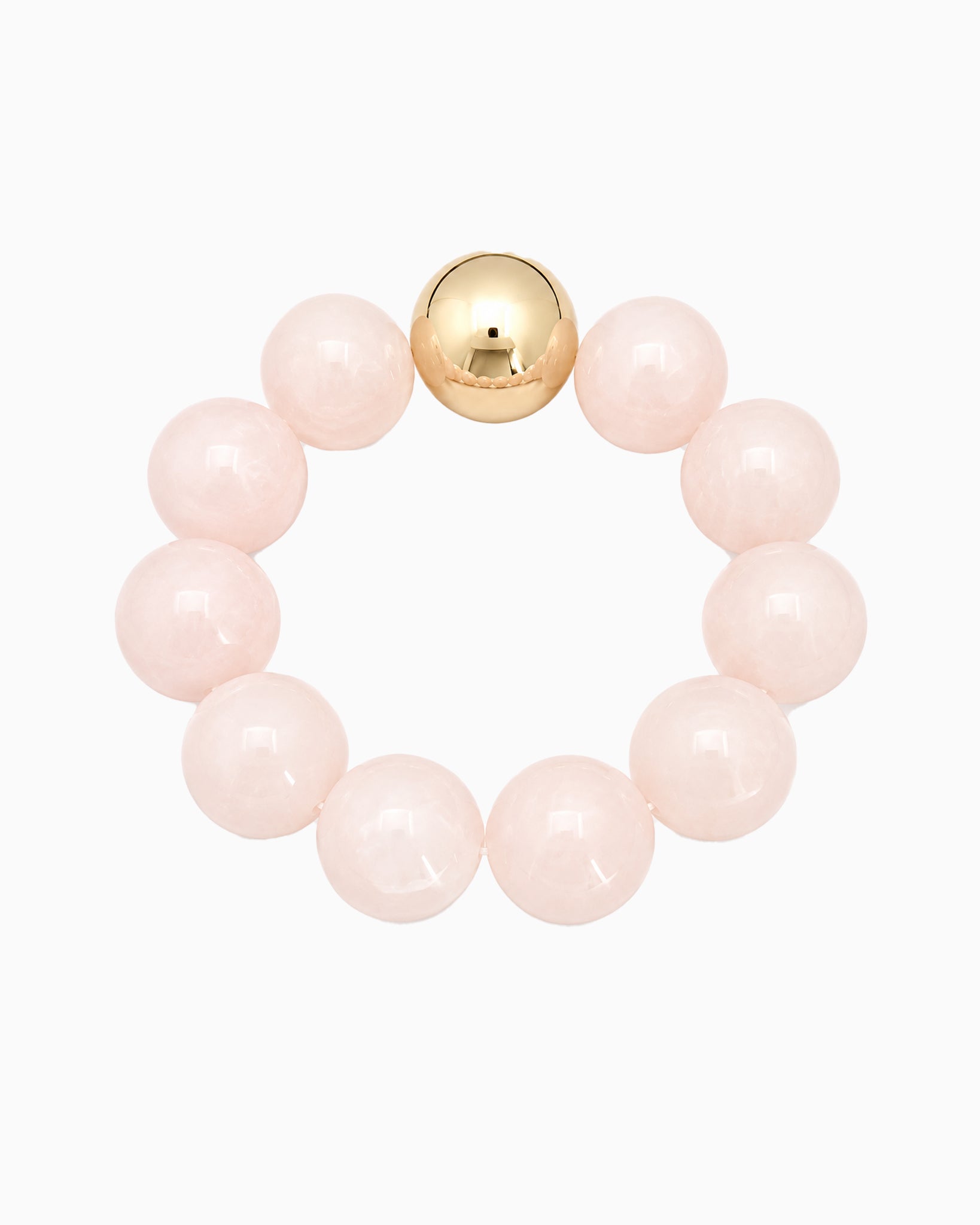 Pastel Marble Statement stretch bracelet - Pink