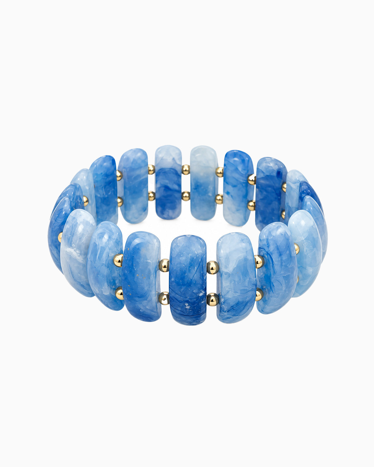 Bold Color Beaded Stretch Bracelet-4