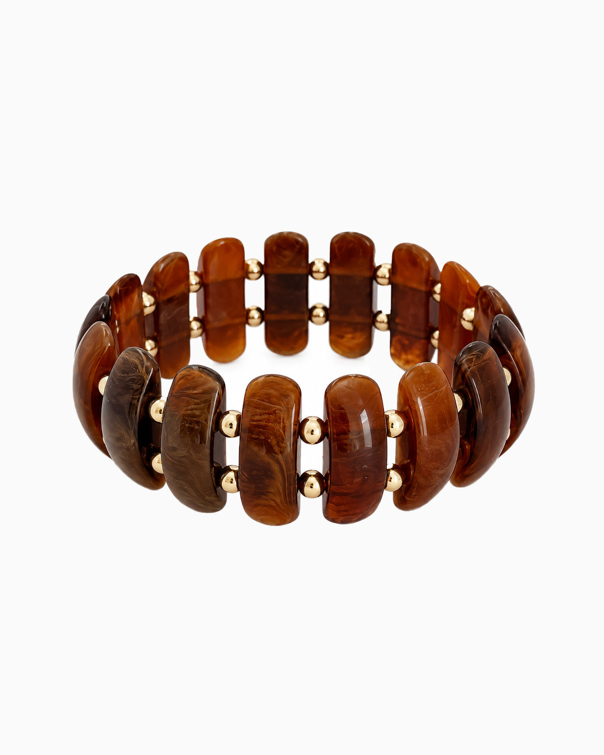 Bold Color Beaded Stretch Bracelet-5