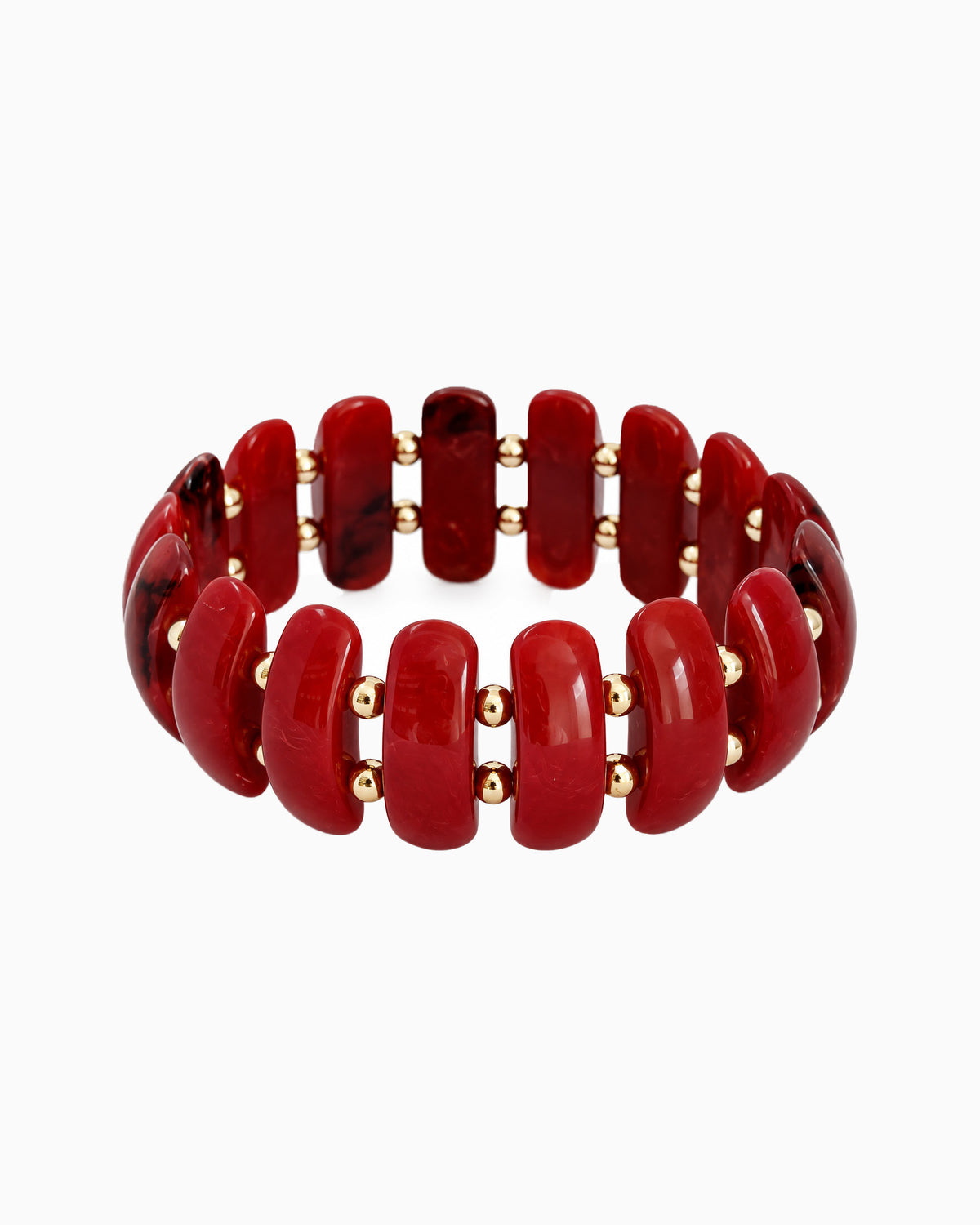 Bold Color Beaded Stretch Bracelet-6