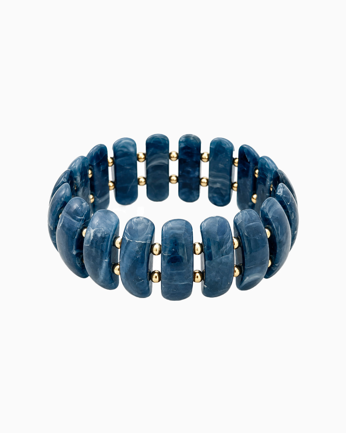 Bold Color Beaded Stretch Bracelet-3