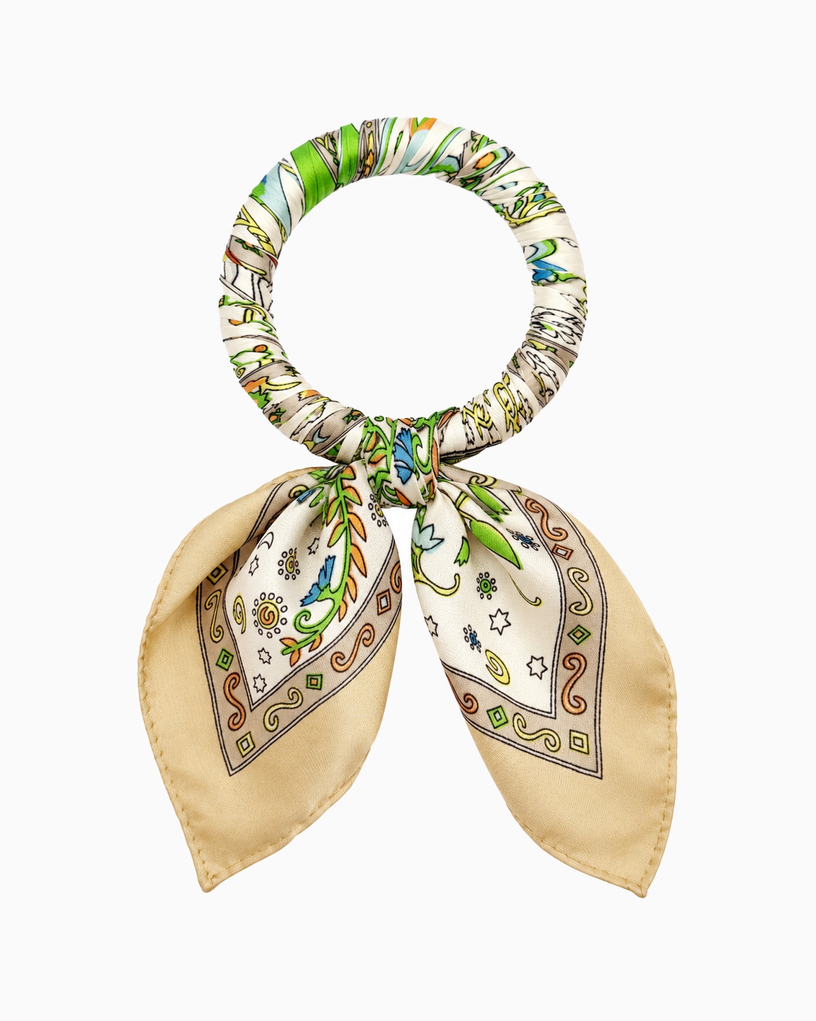 Scarf Wrapped Statement Bangle-2