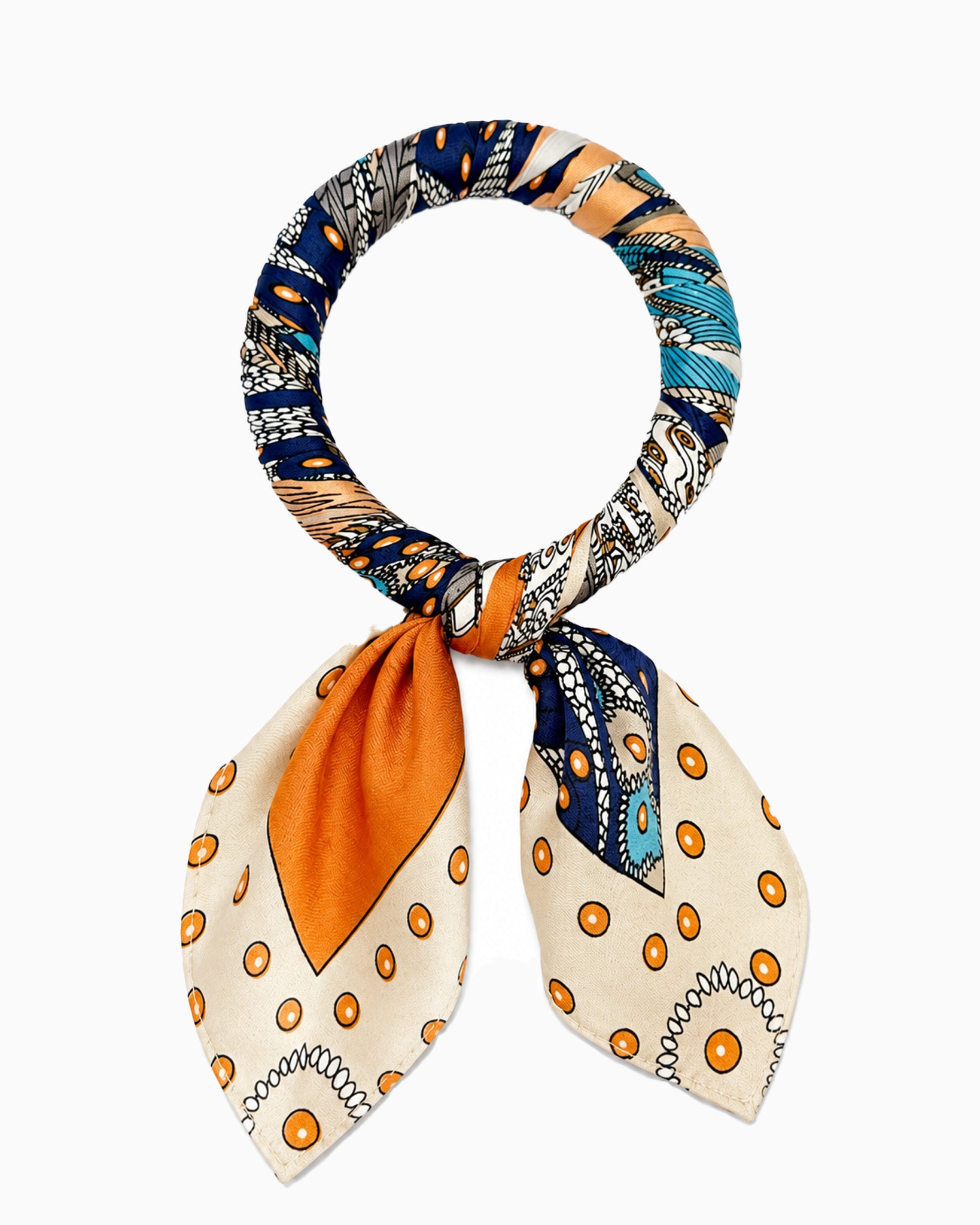 Scarf Wrapped Statement Bangle-1