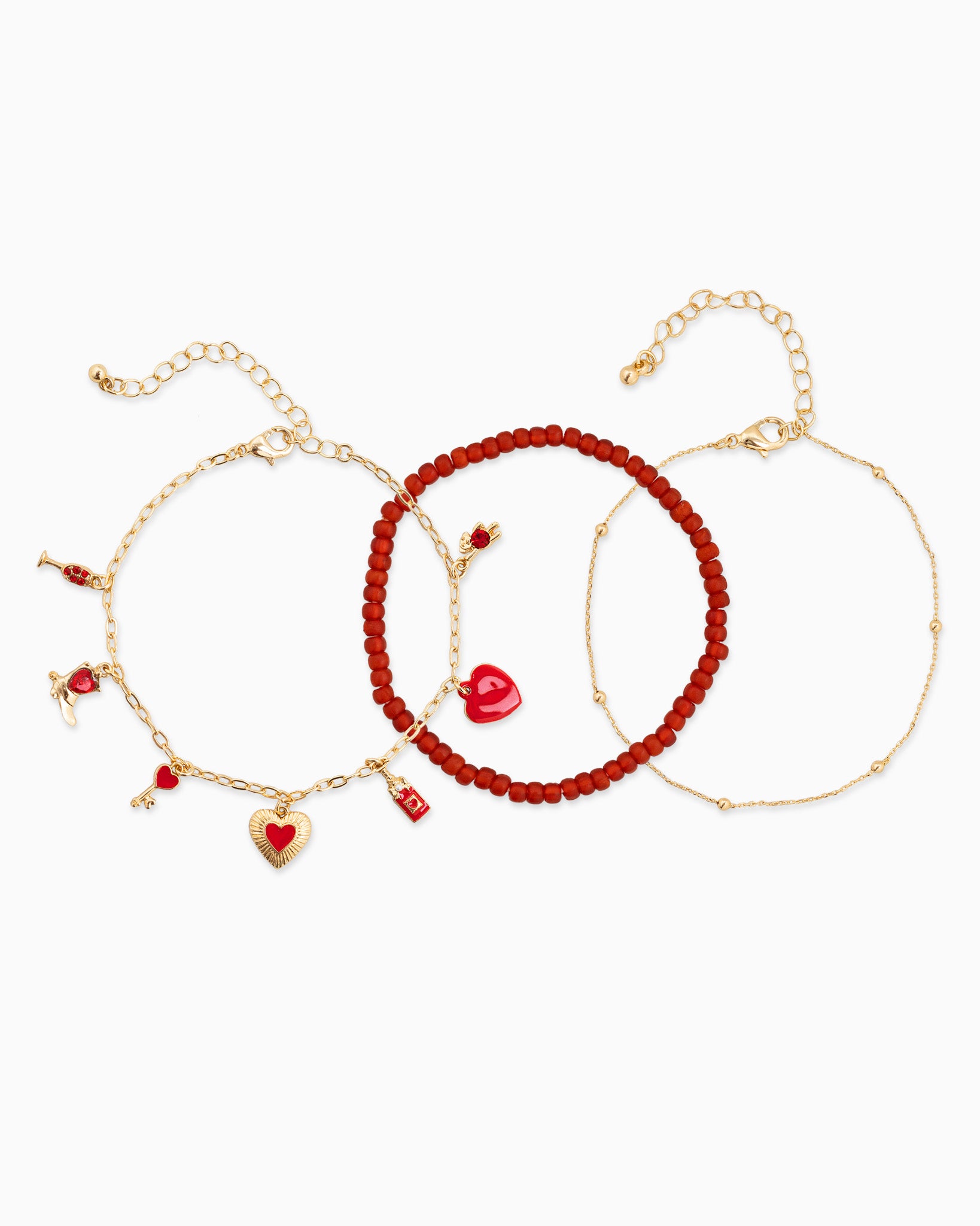 Valentine Color Mix Bracelet Set of 3