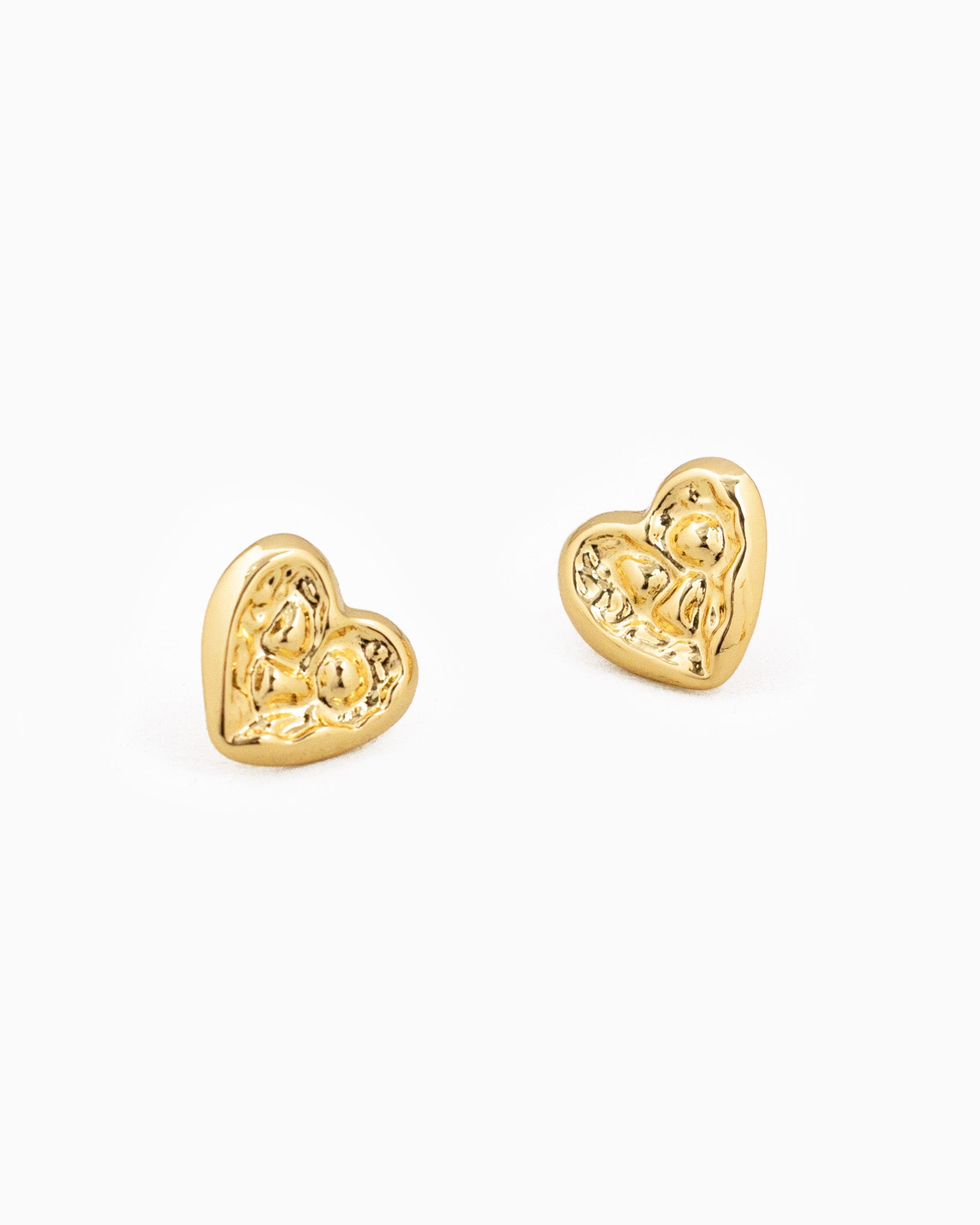 Abstract Heart Shape Stud Earrings