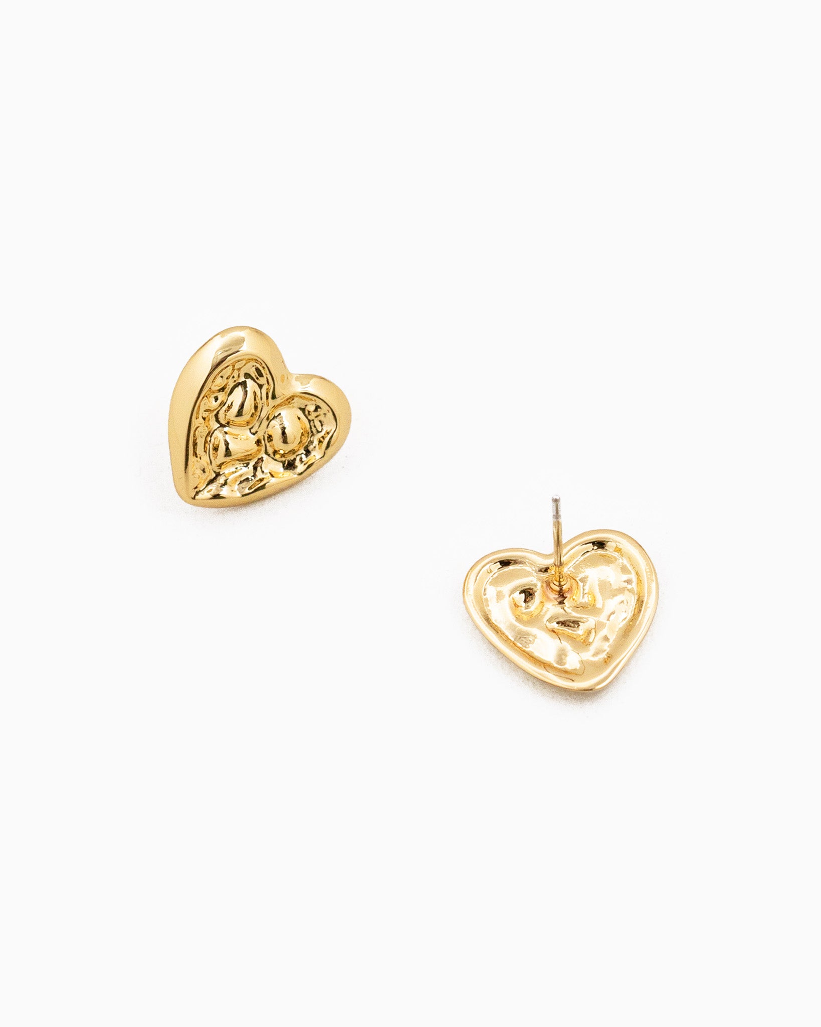 Abstract Heart Shape Stud Earrings