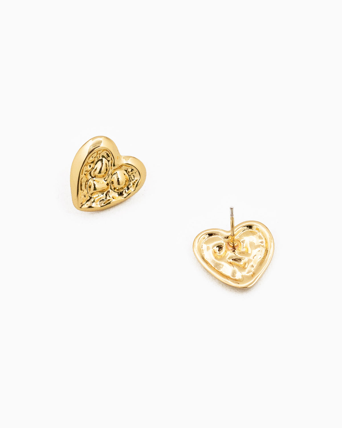 Abstract Heart Shape Stud Earrings