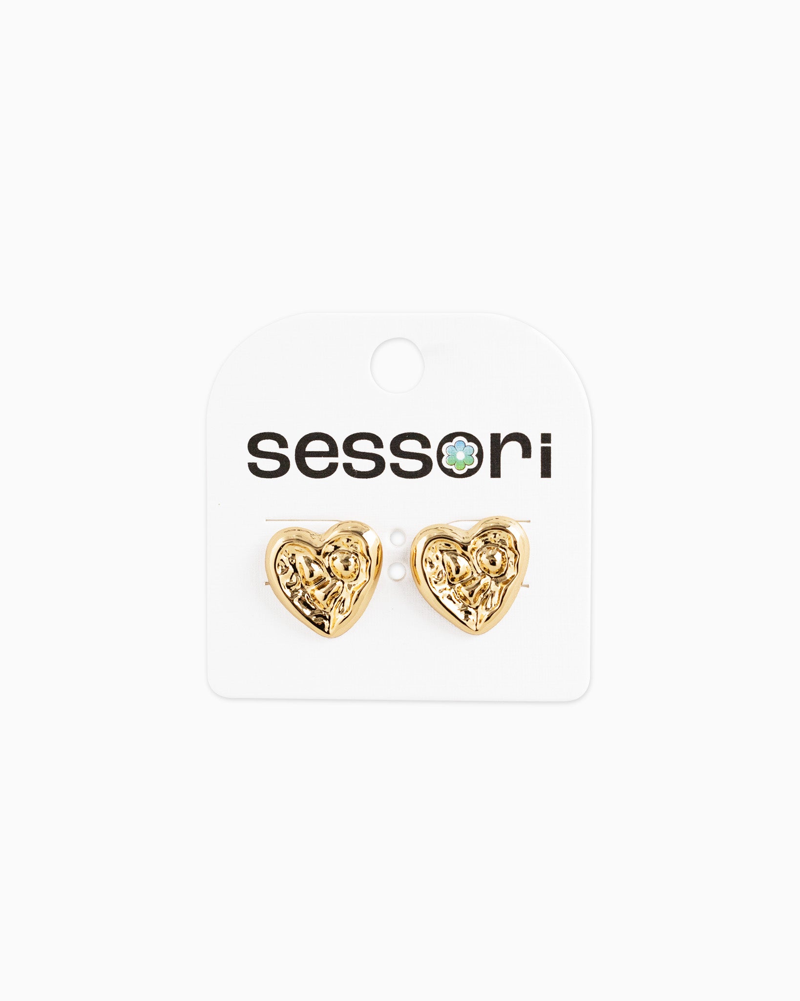 Abstract Heart Shape Stud Earrings