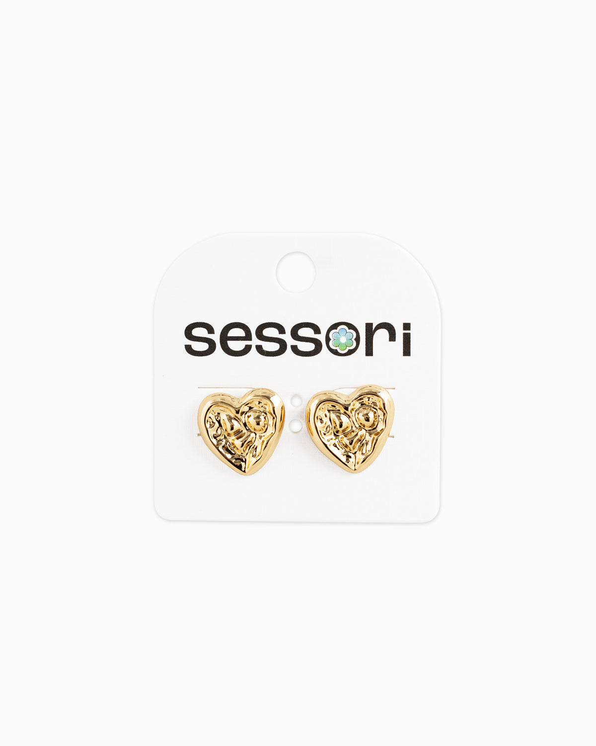 Abstract Heart Shape Stud Earrings