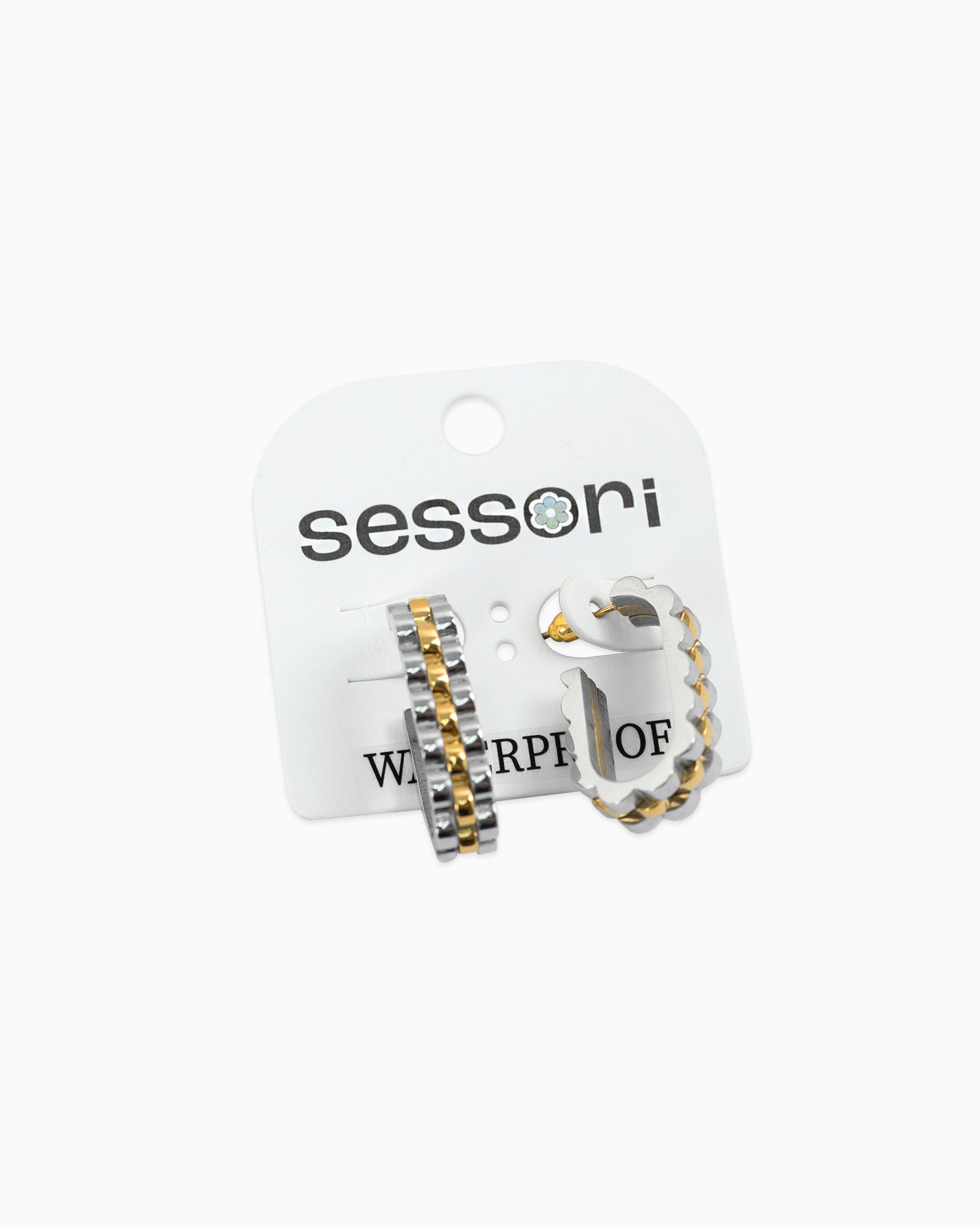 Stainless Watch Band Oval Hoop Earrings