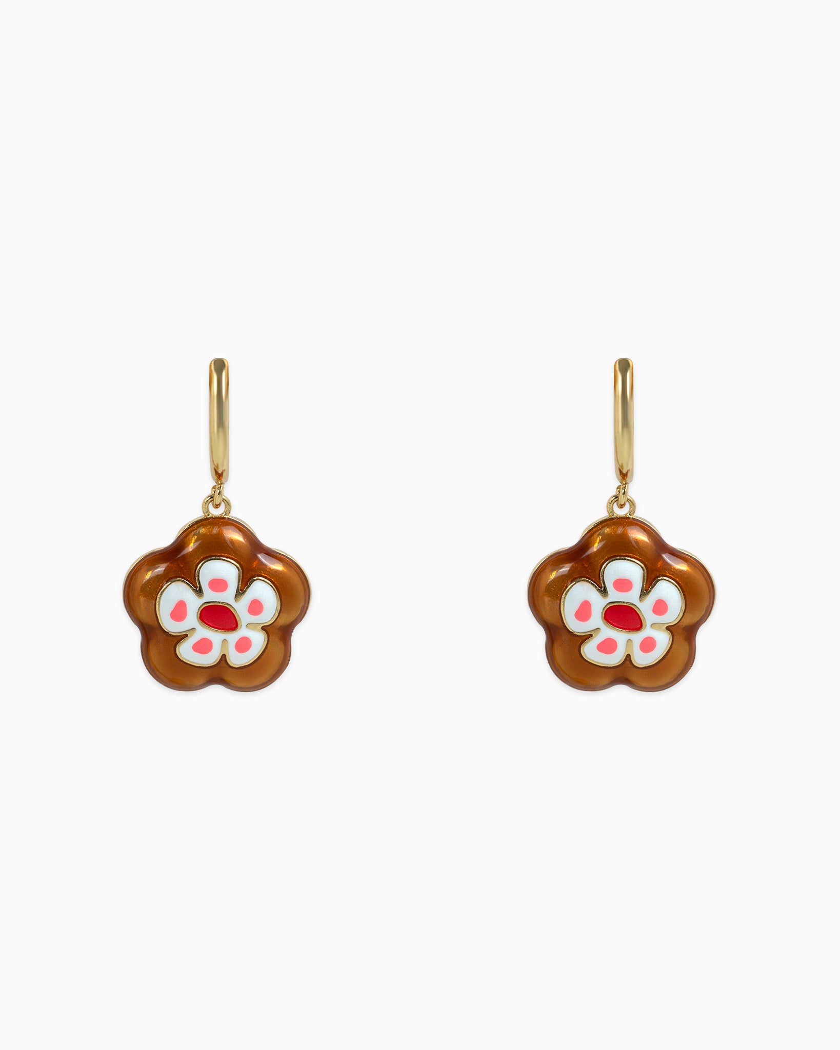 Porcelain Inspired Vintage Floral Earrings
