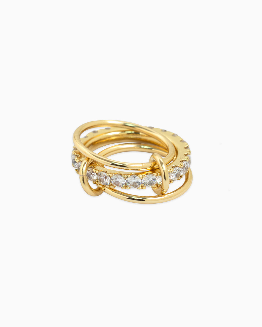 Classic Bold Pave Crossover Ring