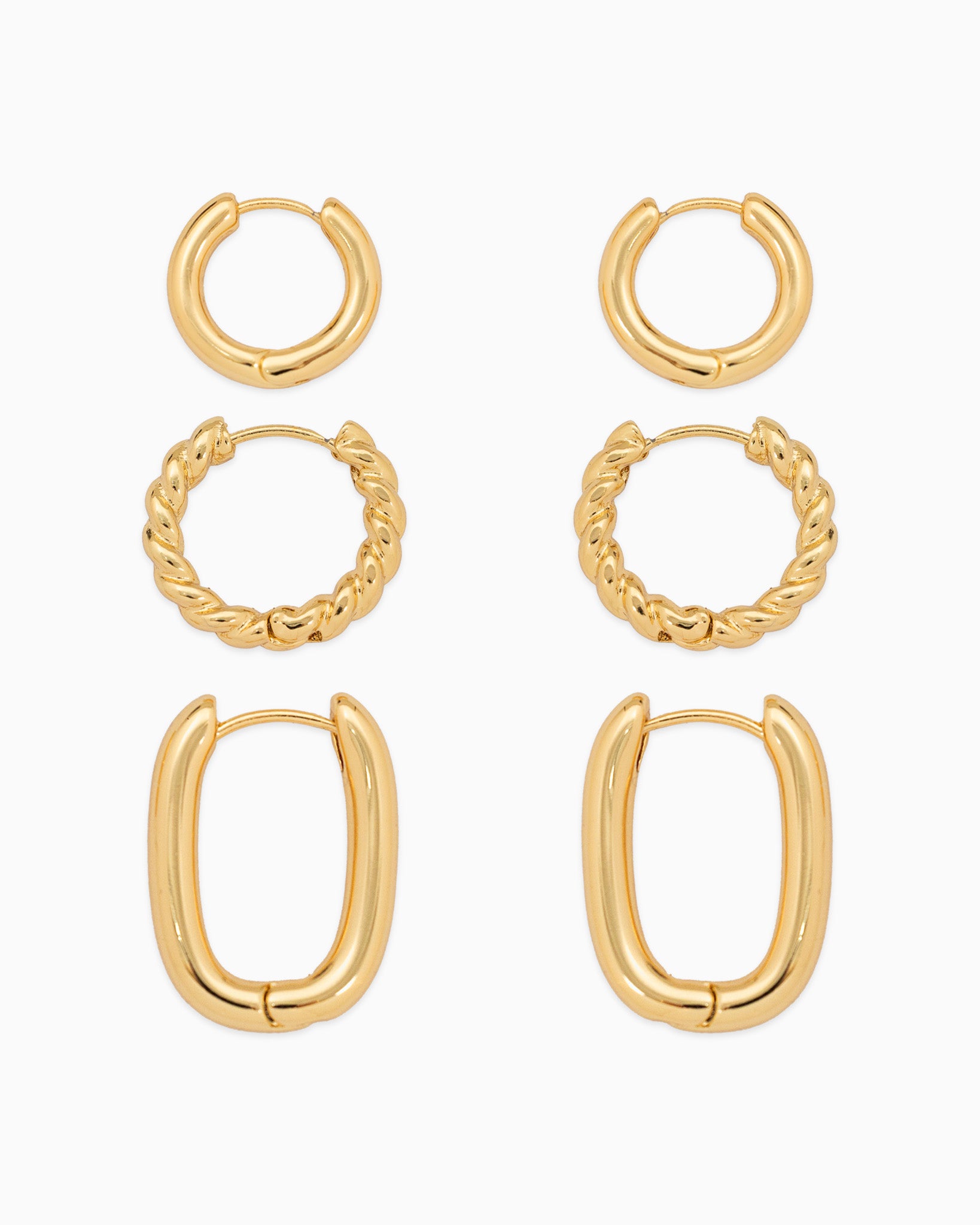 Minimal Hoop Earring Variety Set