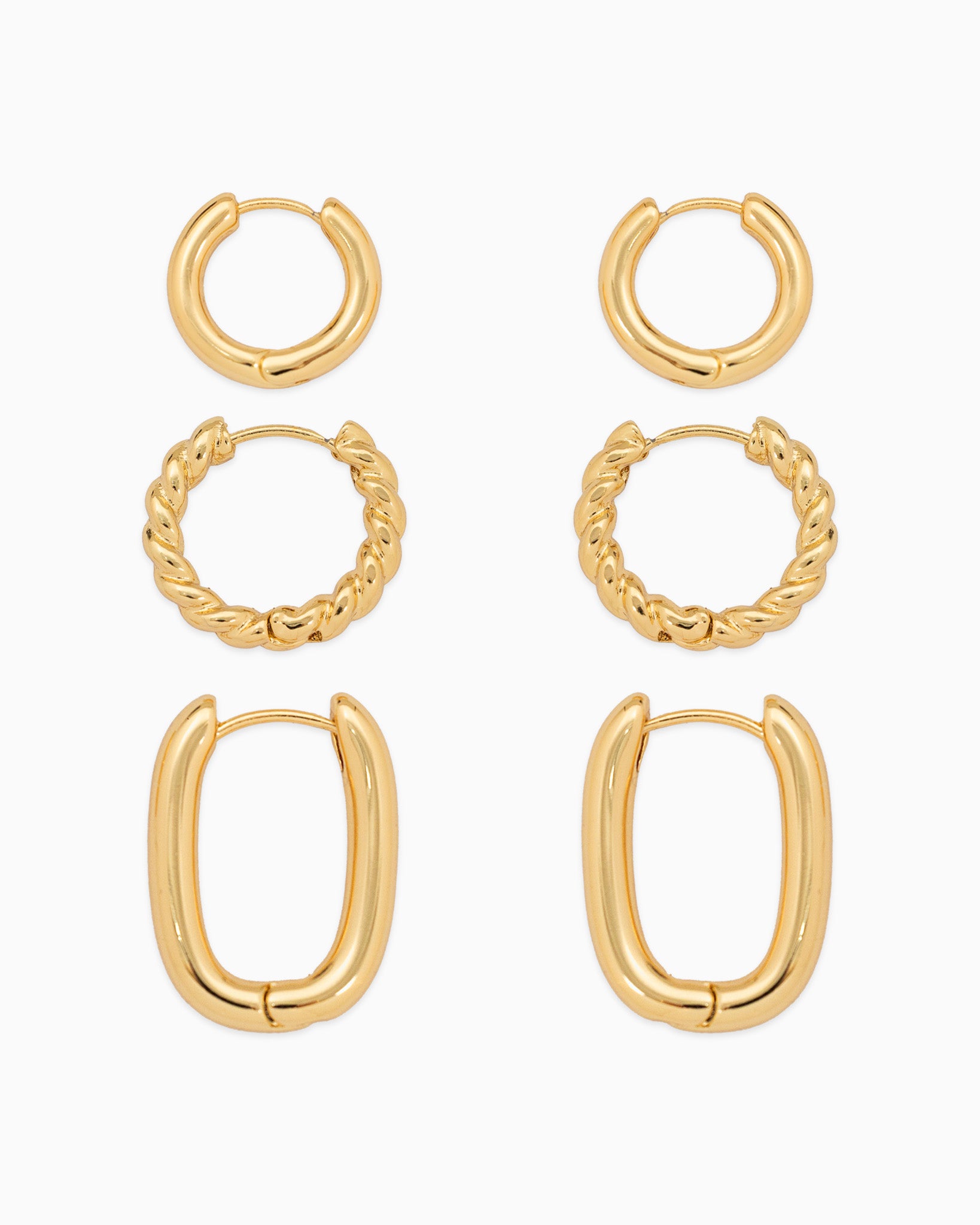 Minimal Hoop Earring Variety Set
