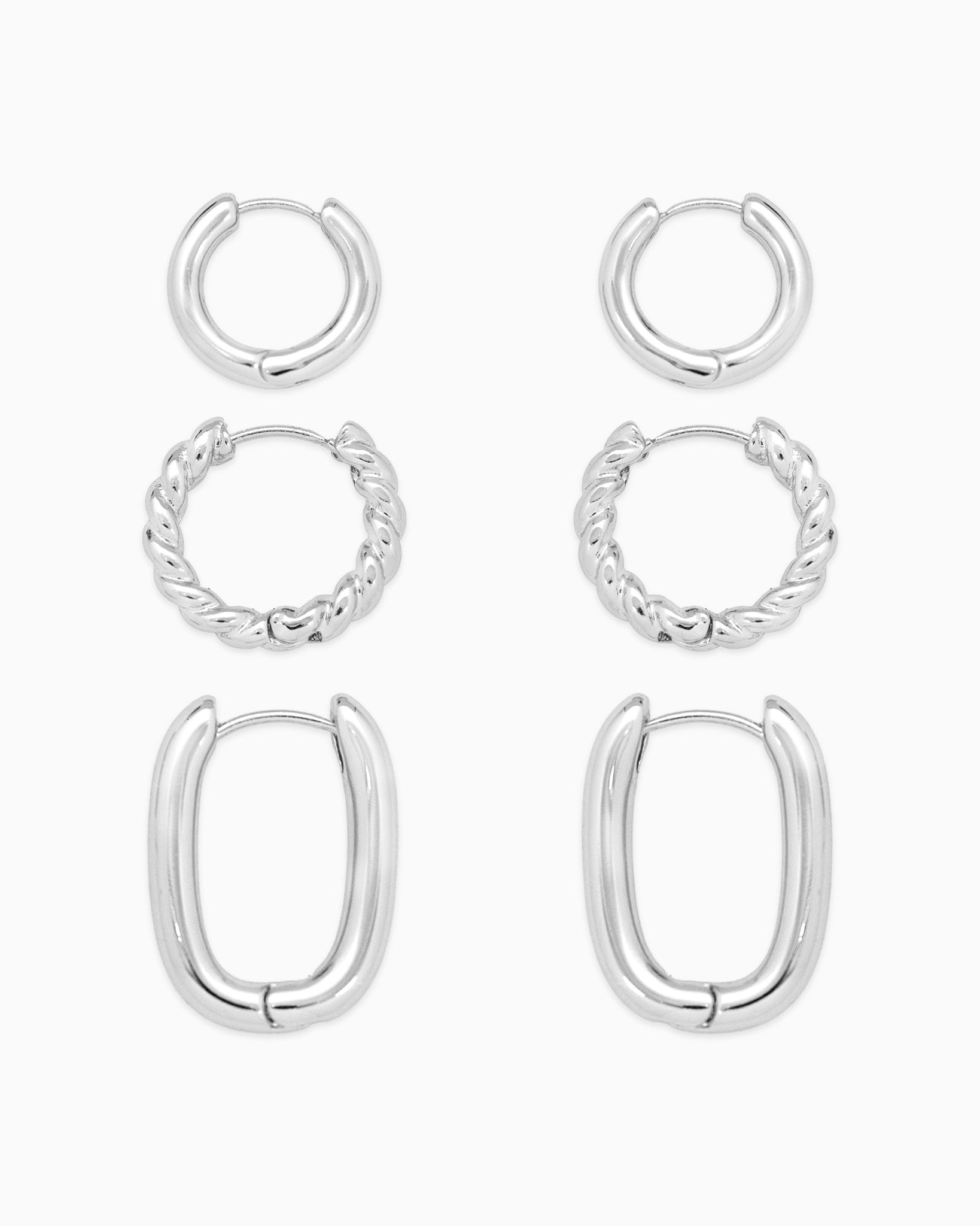 Minimal Hoop Earring Variety Set