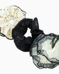 Noir Romance Lace Scrunchie Set of 3