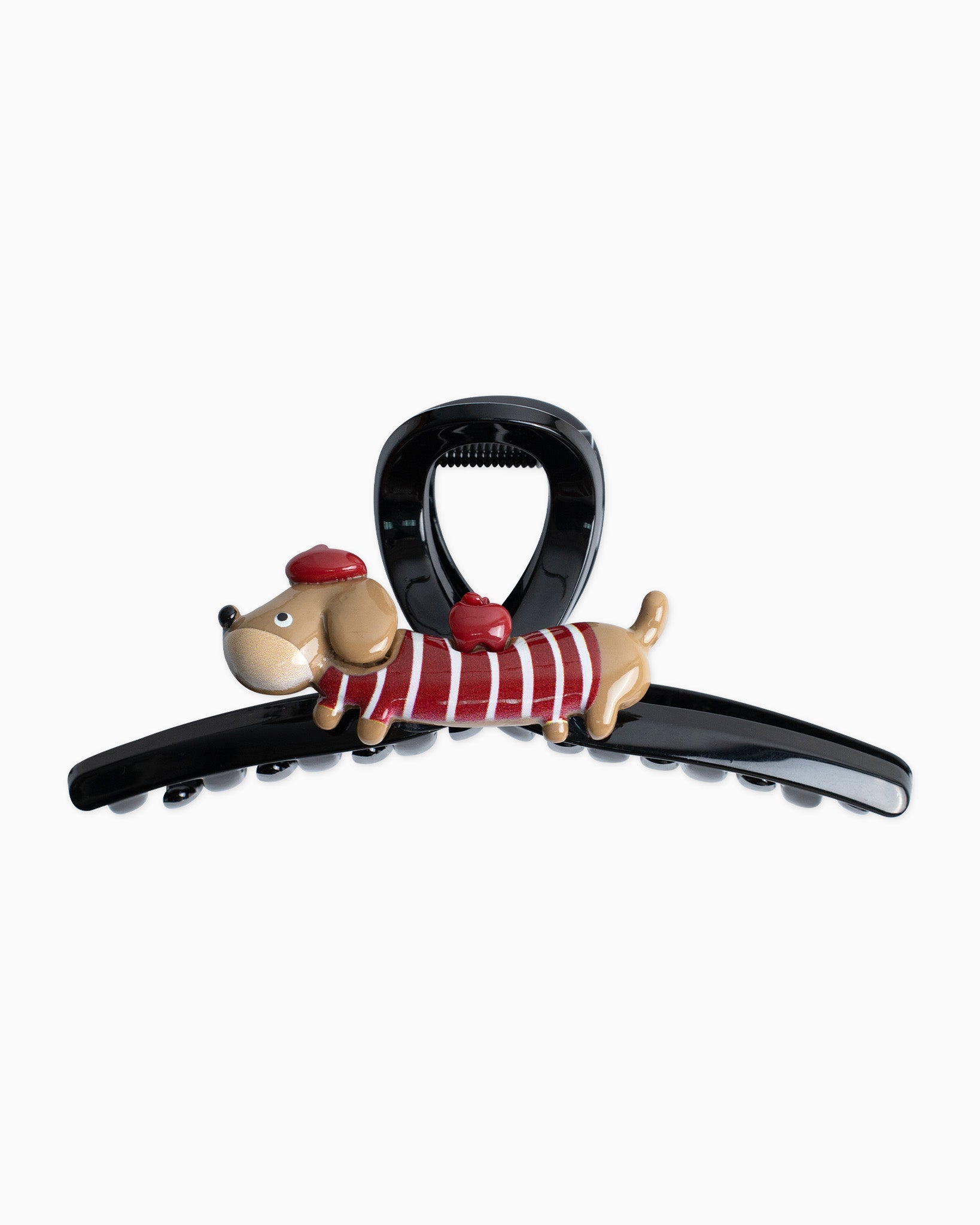 Apple Puppy Hair Claw Clip