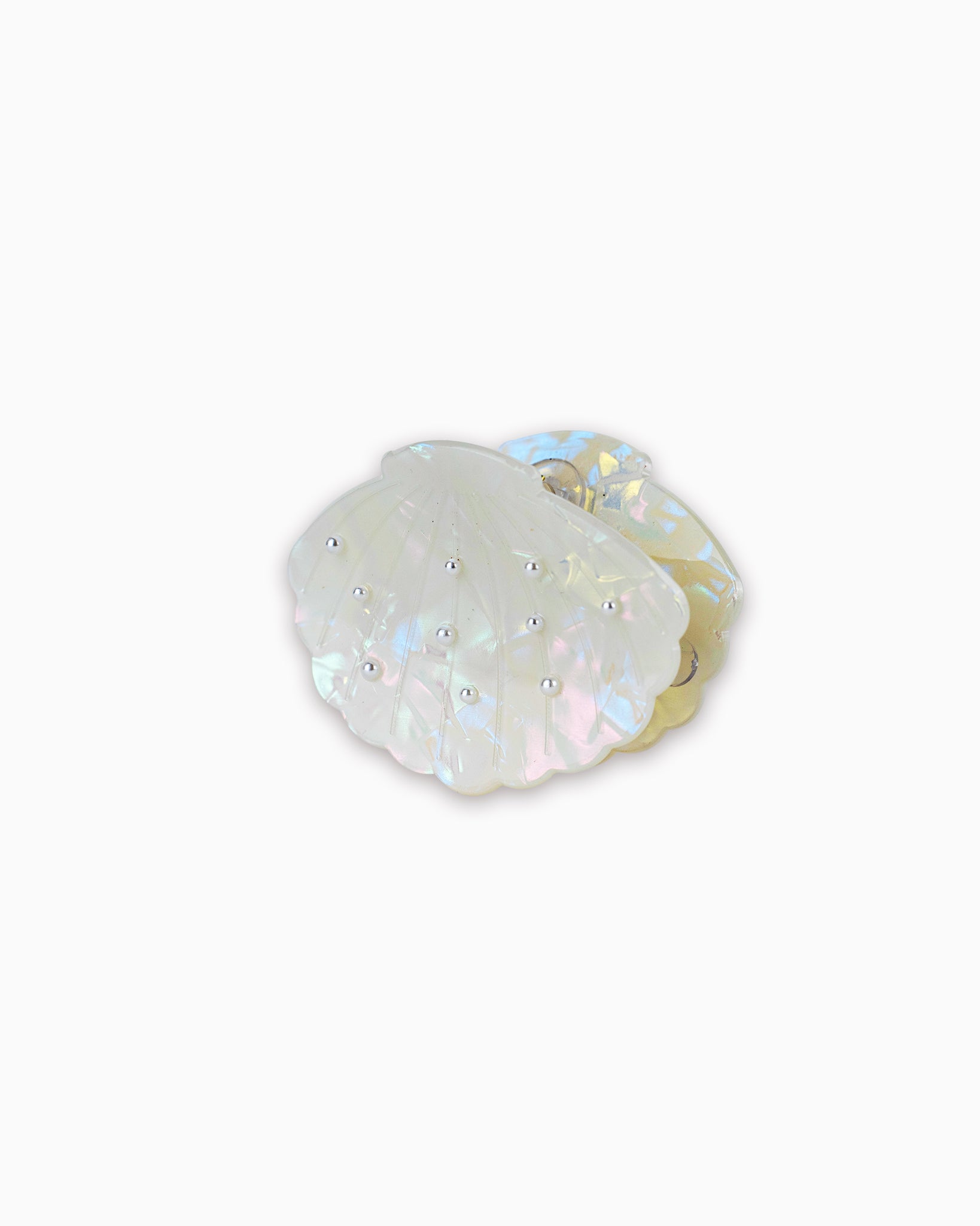 Beach Pearl Seashell Hair Clip-3