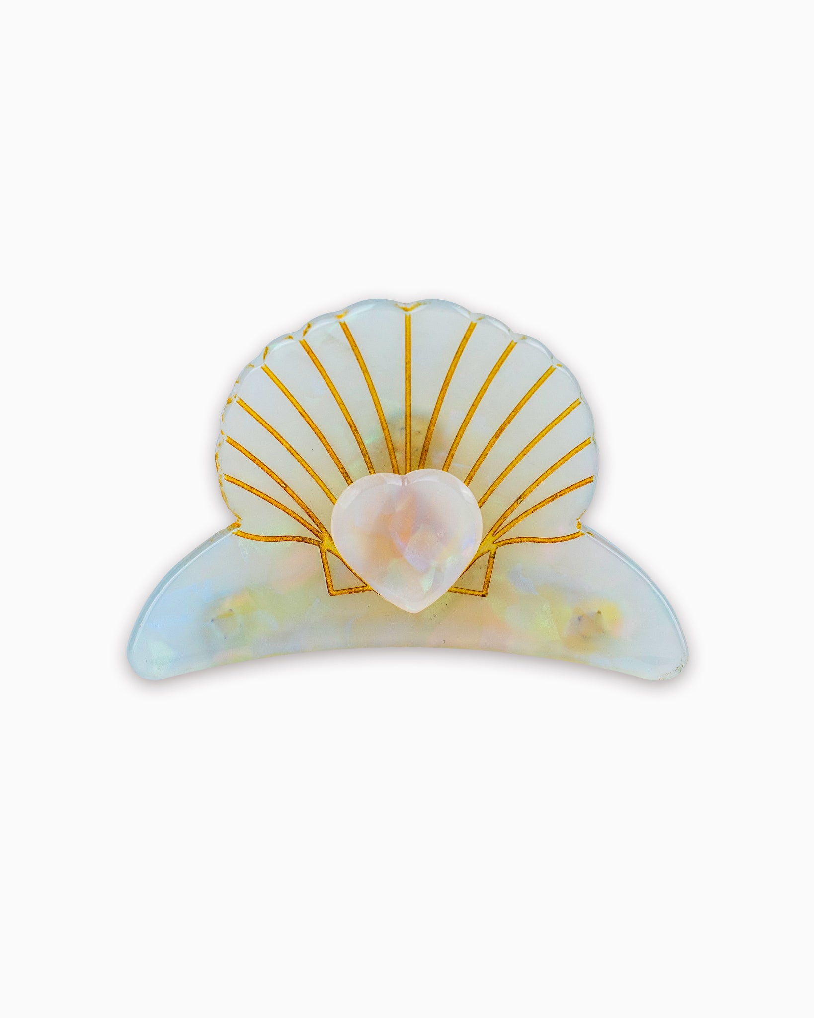Beach Mermaid Seashell Hair Claw Clip-3