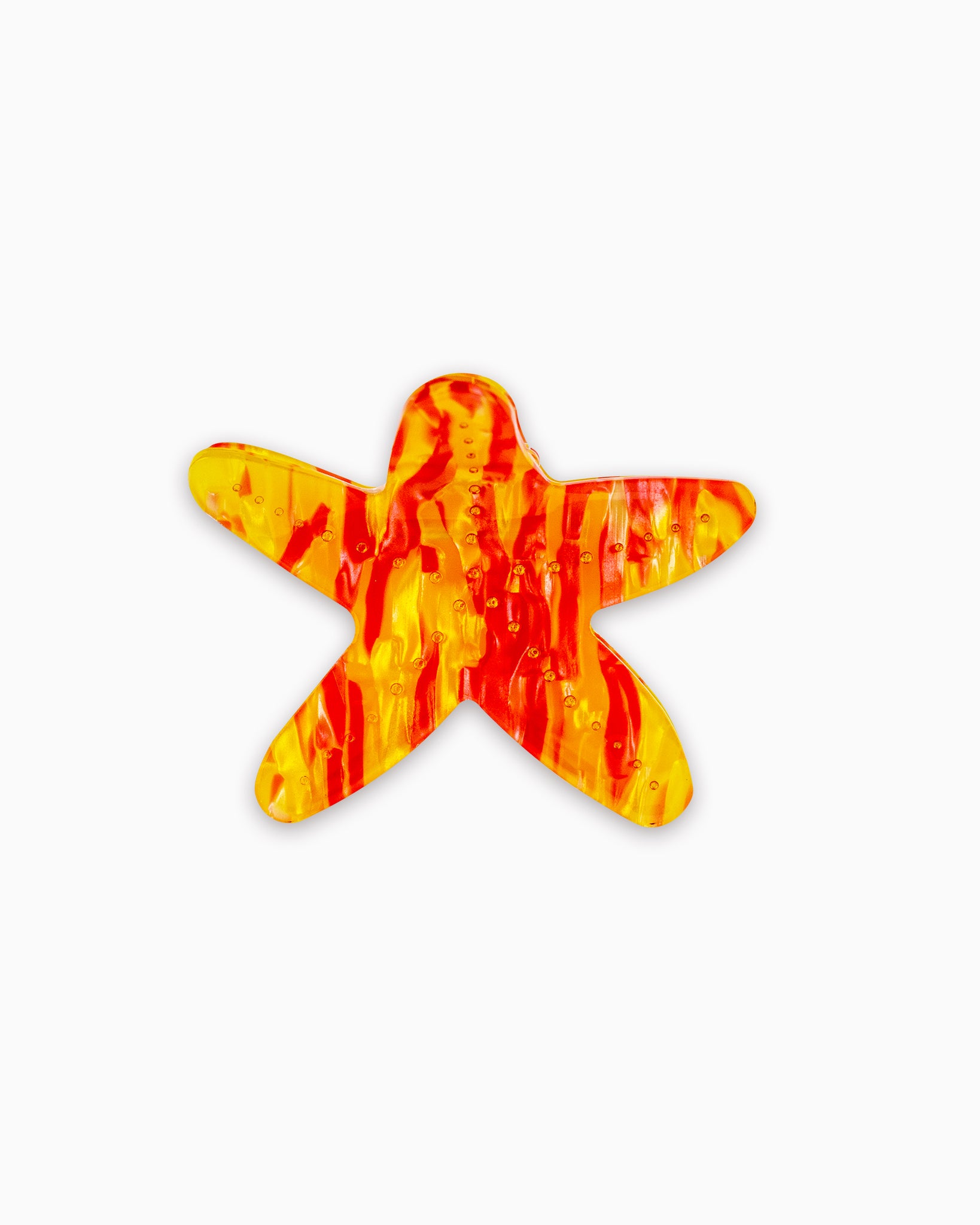 Beach Starfish Tropical Resin Hair Clip